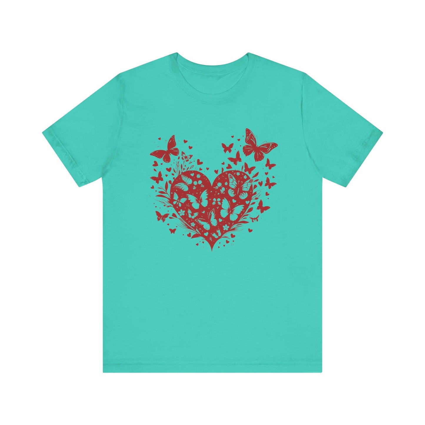 Butterfly Heart Valentines Day Shirt,Butterfly Valentine Tee - Popbydesign
