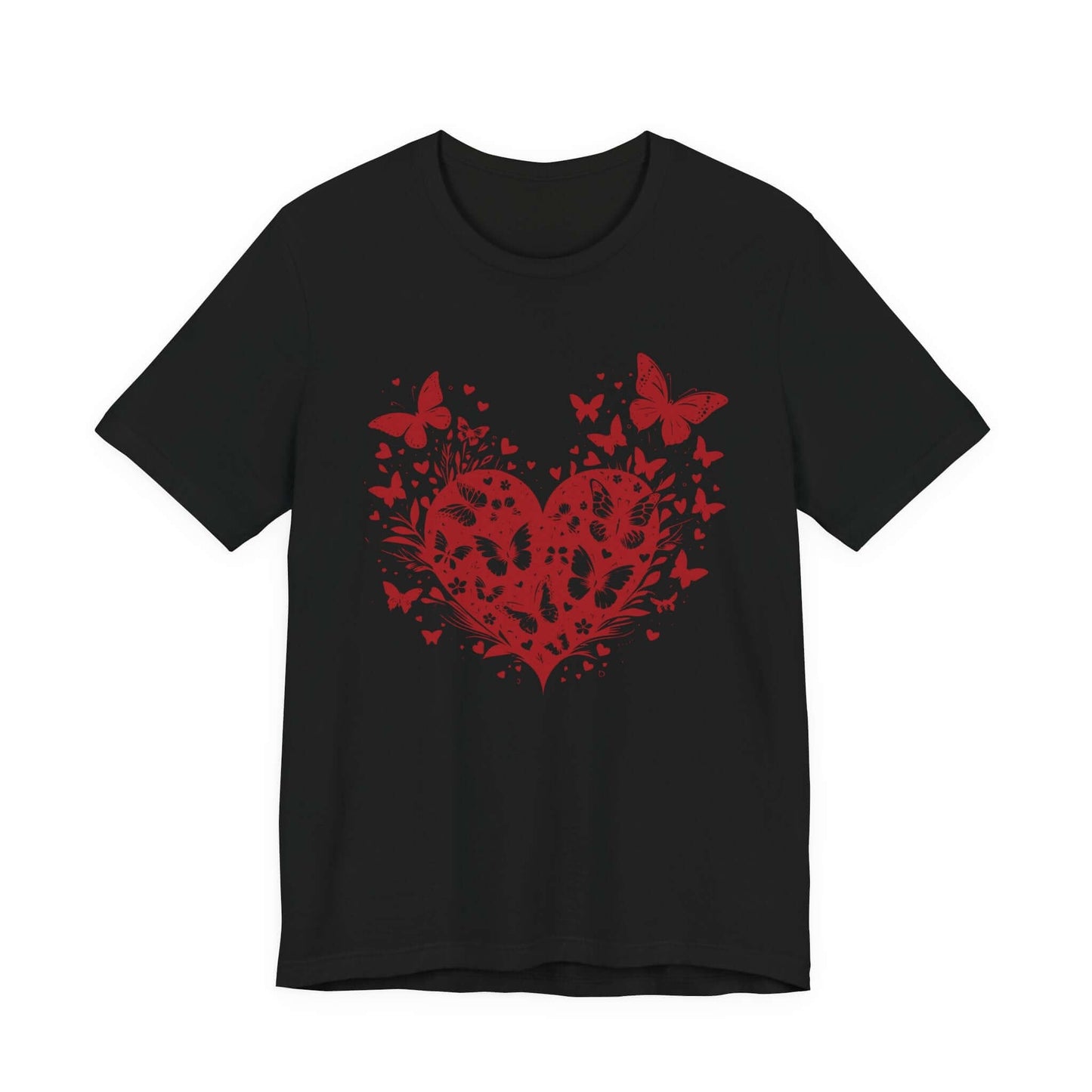 Butterfly Heart Valentines Day Shirt,Butterfly Valentine Tee - Popbydesign