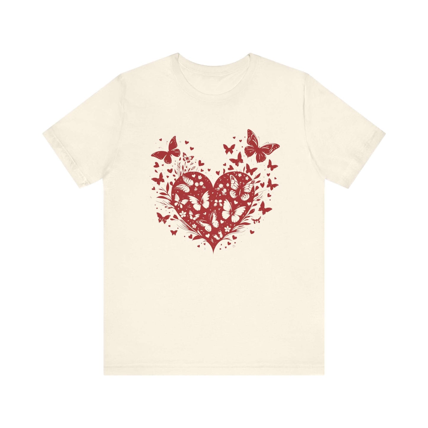 Butterfly Heart Valentines Day Shirt,Butterfly Valentine Tee - Popbydesign