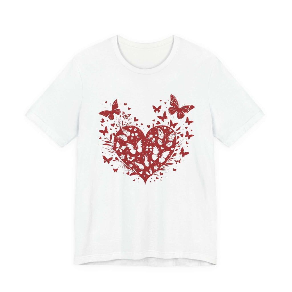 Butterfly Heart Valentines Day Shirt,Butterfly Valentine Tee by PopCultureByDesign36