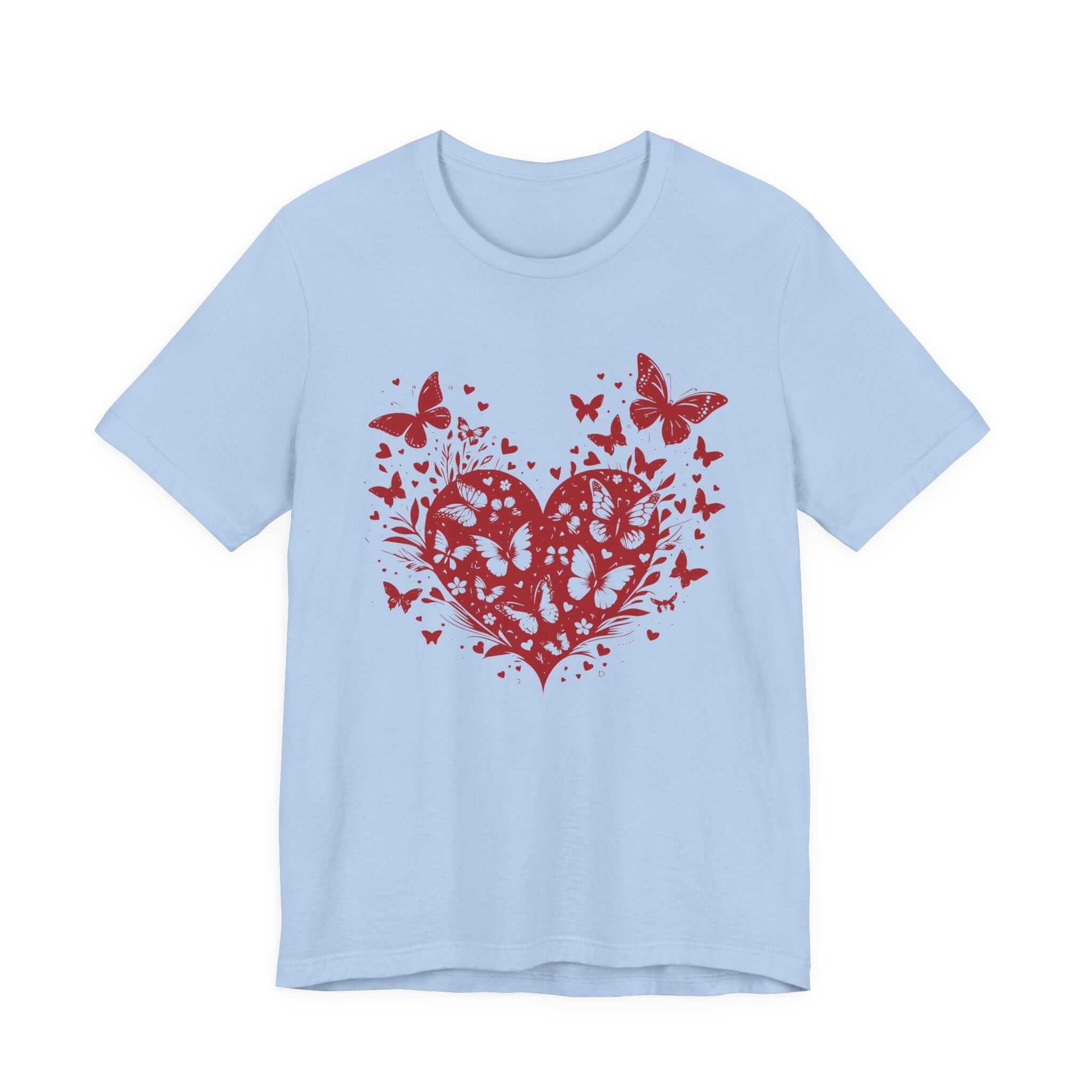 Butterfly Heart Valentines Day Shirt,Butterfly Valentine Tee by PopCultureByDesign36