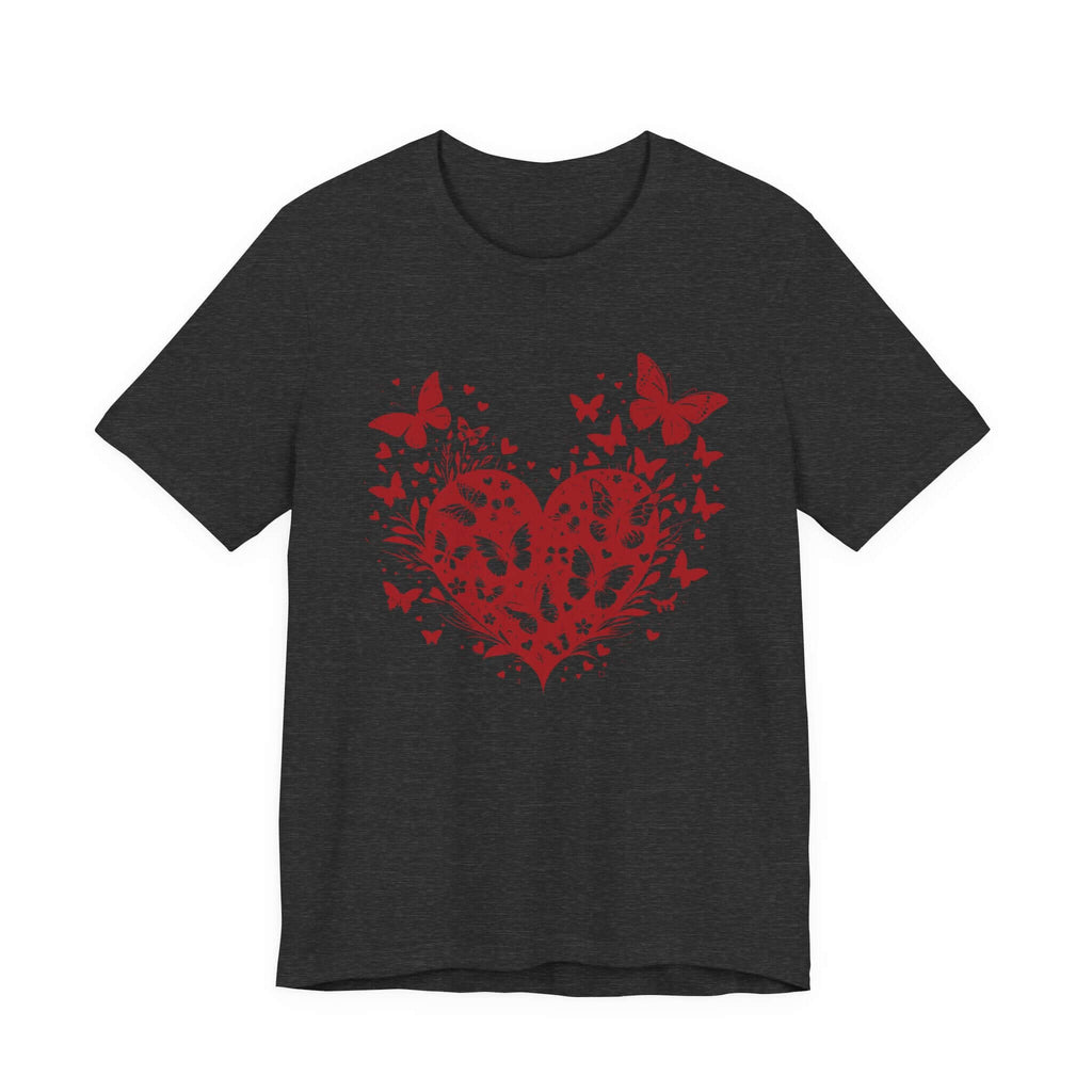 Butterfly Heart Valentines Day Shirt,Butterfly Valentine Tee by PopCultureByDesign36