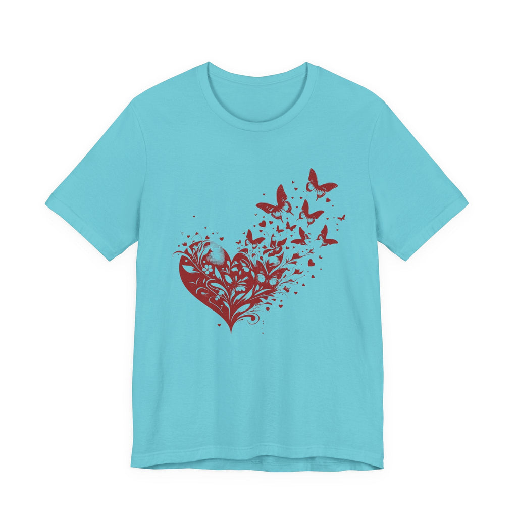 Butterfly Valentine Tee, Heart Tee, Butterfly Heart Shirt by PopCultureByDesign36