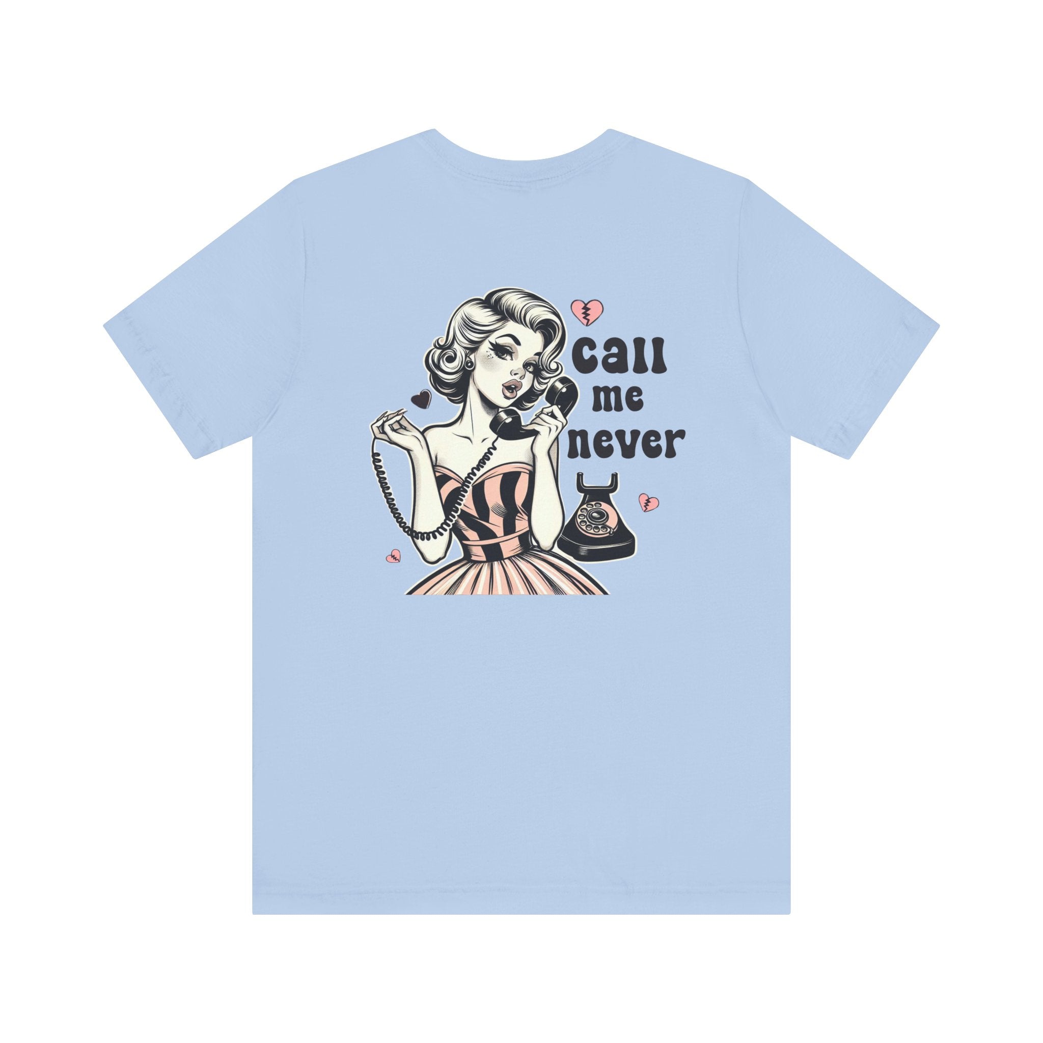 Call Me Never Back Shirt, Retro Valentine's Day Shirt by PopCultureByDesign36