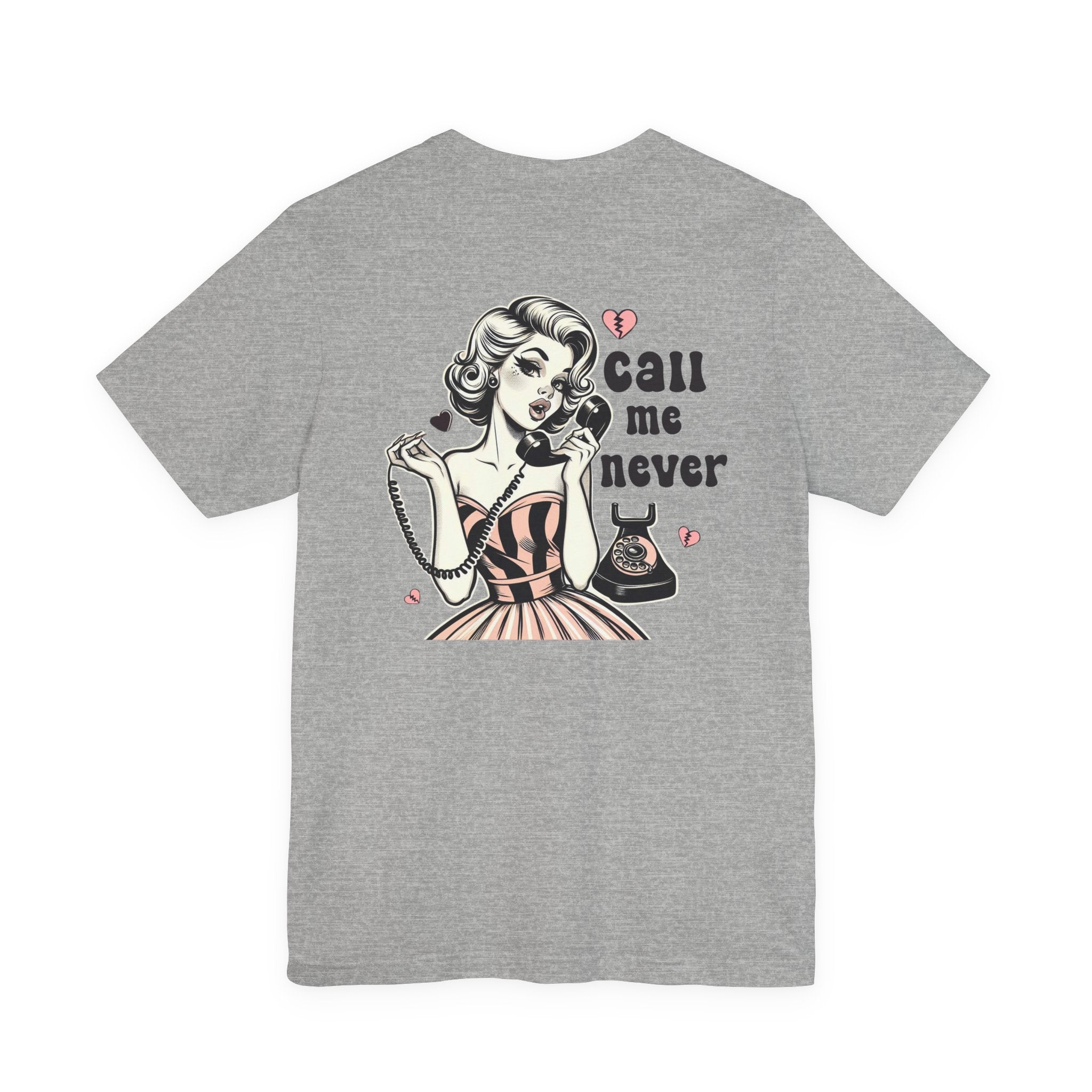 Call Me Never Back Shirt, Retro Valentine's Day Shirt by PopCultureByDesign36