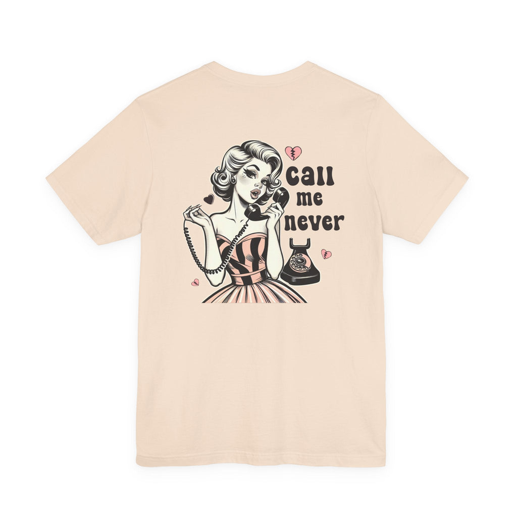 Call Me Never Back Shirt, Retro Valentine's Day Shirt by PopCultureByDesign36