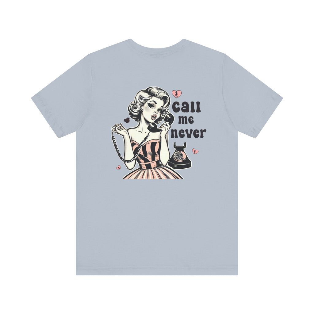 Call Me Never Back Shirt, Retro Valentine's Day Shirt by PopCultureByDesign36