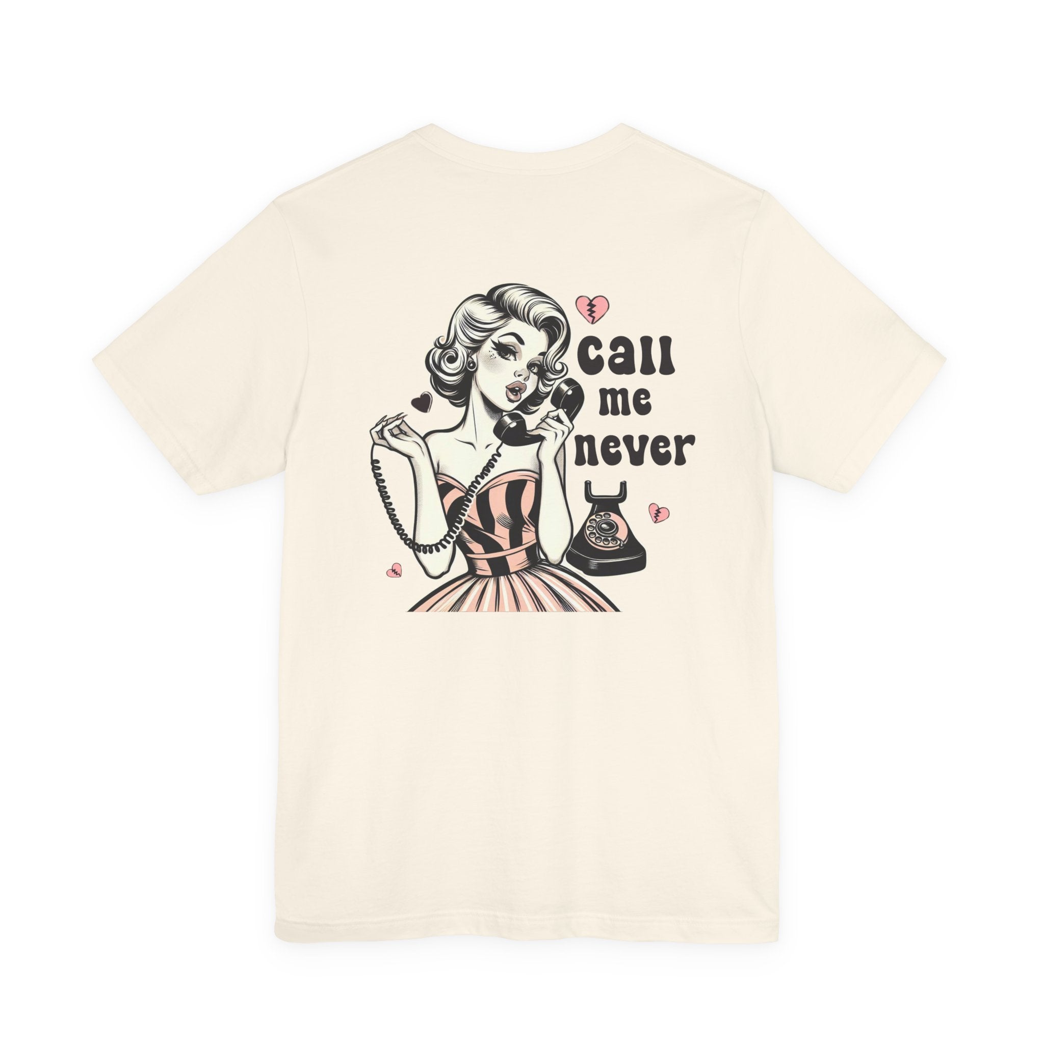Call Me Never Back Shirt, Retro Valentine's Day Shirt by PopCultureByDesign36
