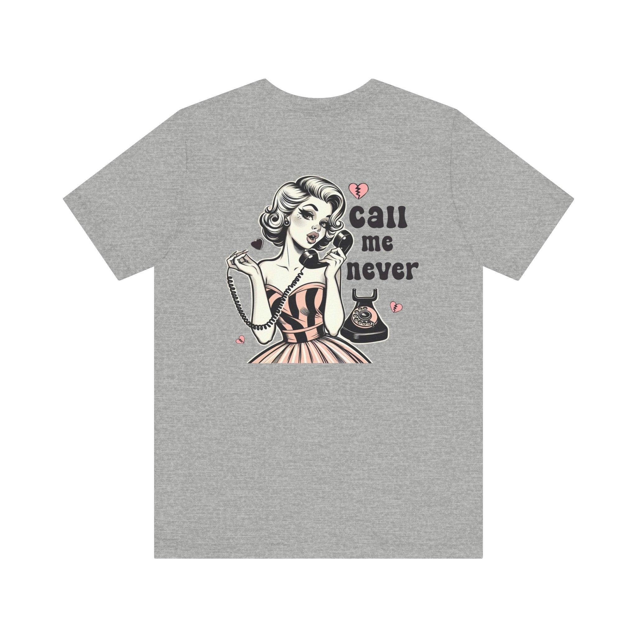 Call Me Never Back Shirt, Retro Valentine's Day Shirt by PopCultureByDesign36