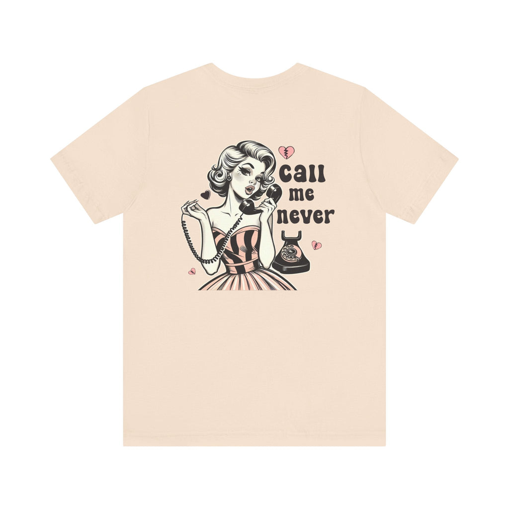 Call Me Never Back Shirt, Retro Valentine's Day Shirt by PopCultureByDesign36