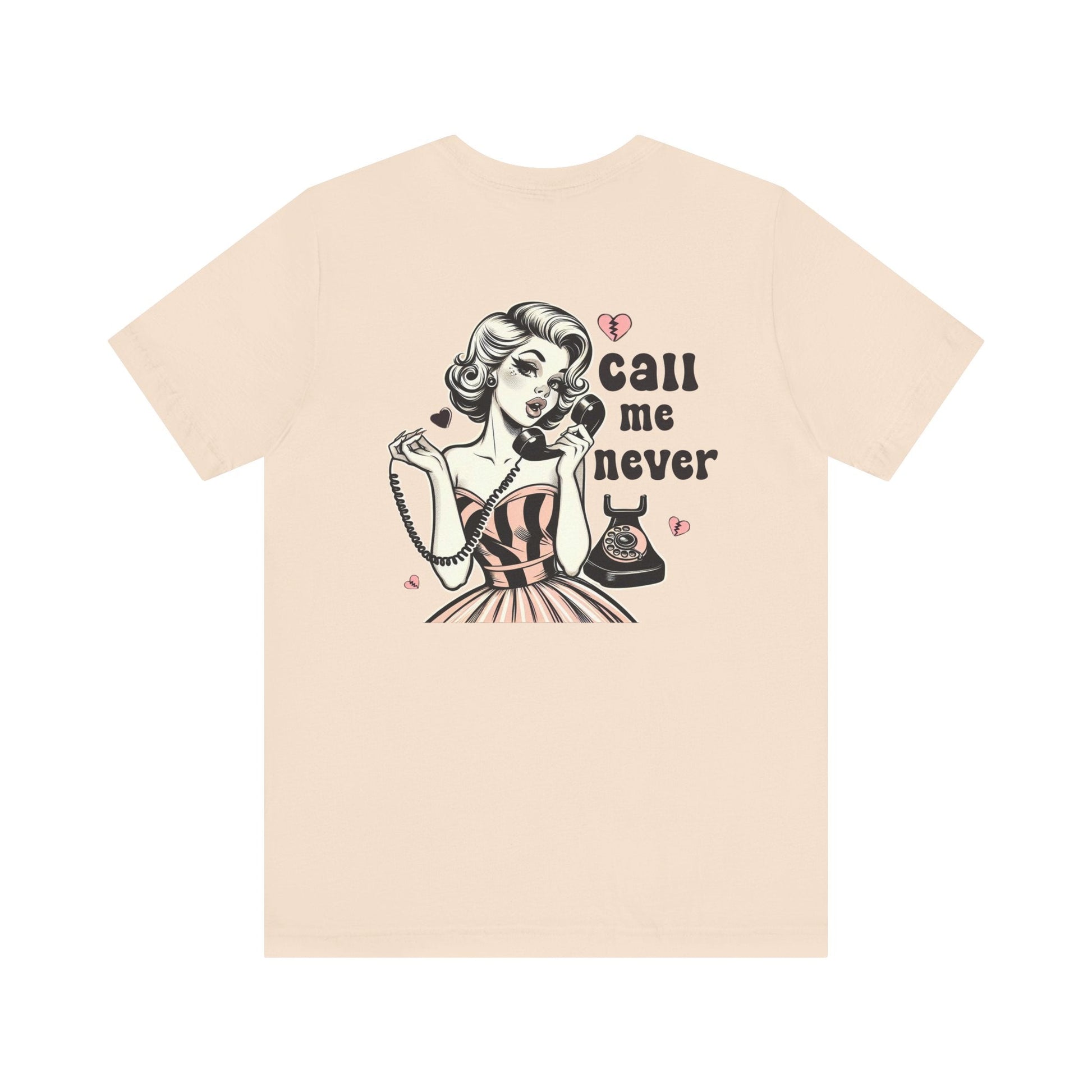 Call Me Never Back Shirt, Retro Valentine's Day Shirt - Popbydesign