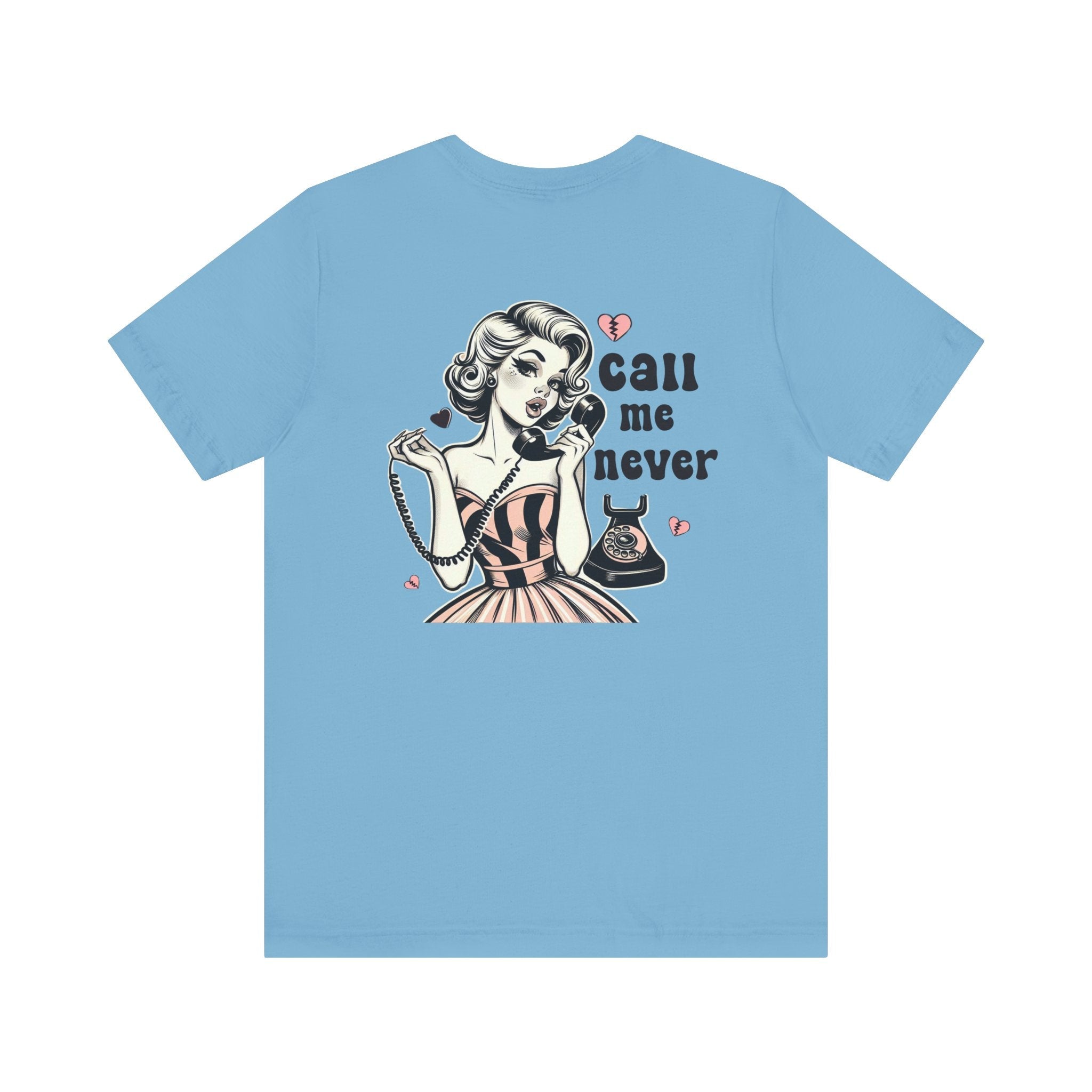 Call Me Never Back Shirt, Retro Valentine's Day Shirt by PopCultureByDesign36