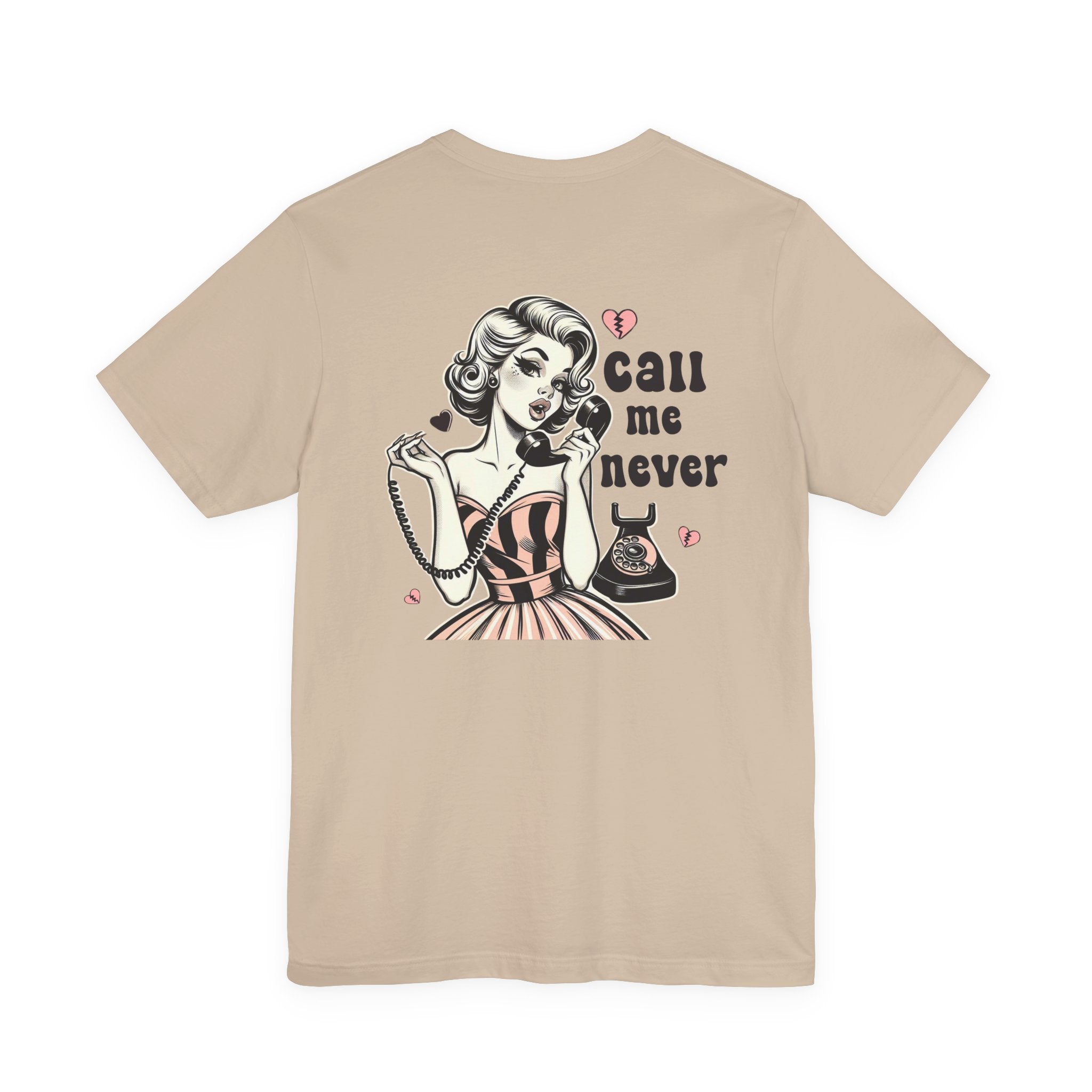 Call Me Never Back Shirt, Retro Valentine's Day Shirt by PopCultureByDesign36
