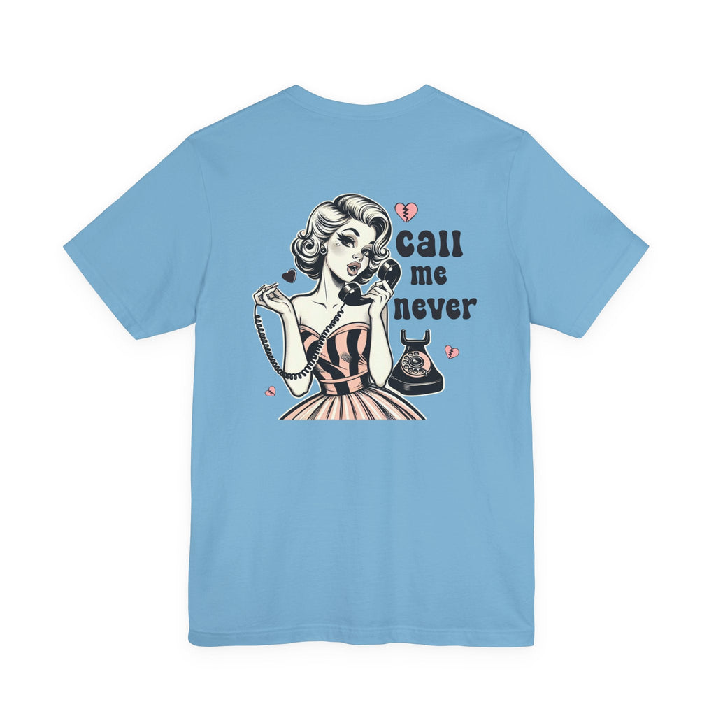 Call Me Never Back Shirt, Retro Valentine's Day Shirt by PopCultureByDesign36