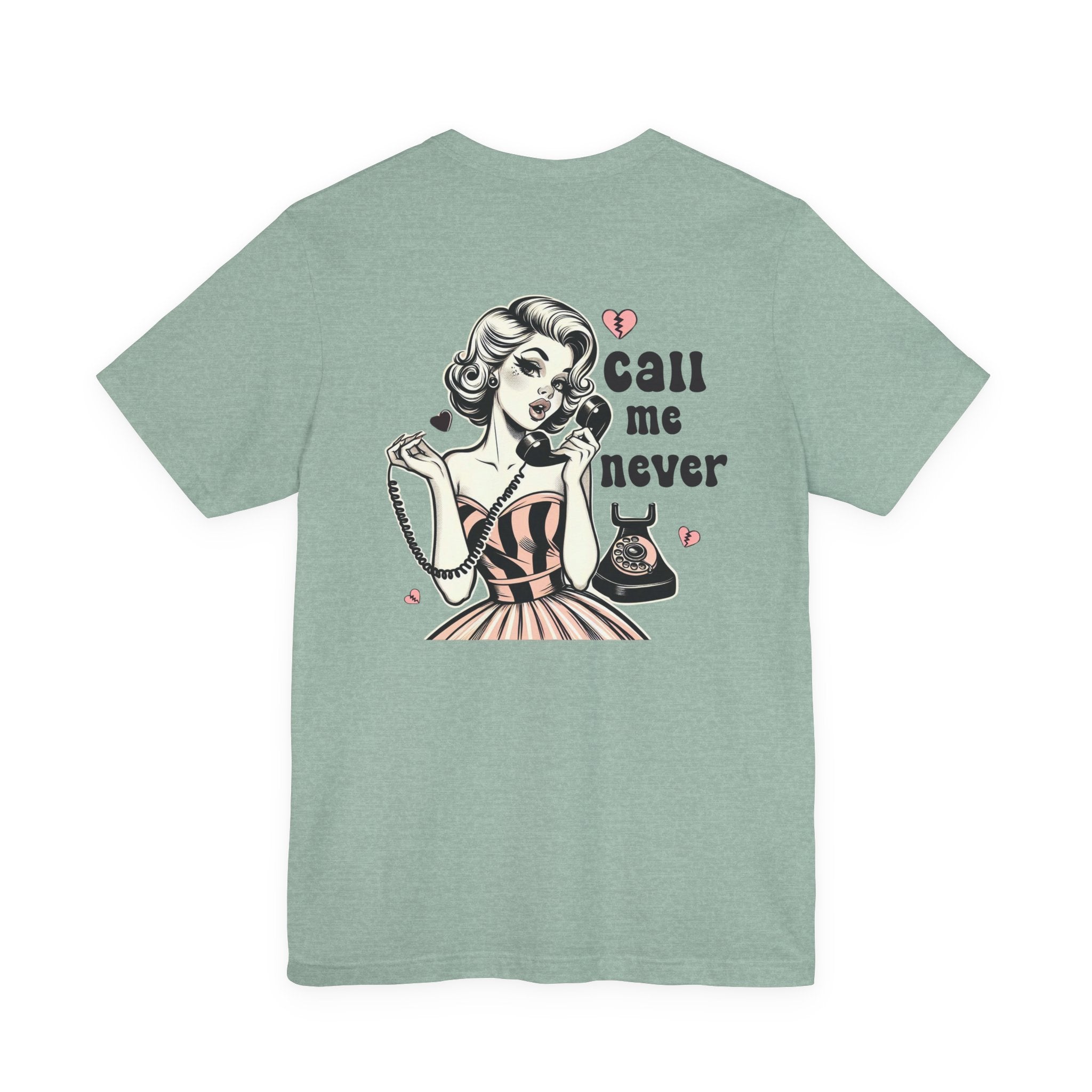Call Me Never Back Shirt, Retro Valentine's Day Shirt by PopCultureByDesign36