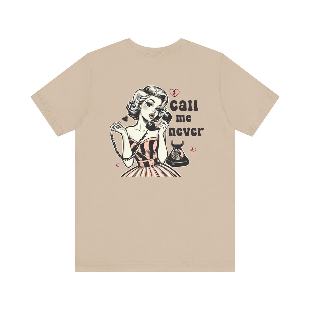 Call Me Never Back Shirt, Retro Valentine's Day Shirt by PopCultureByDesign36