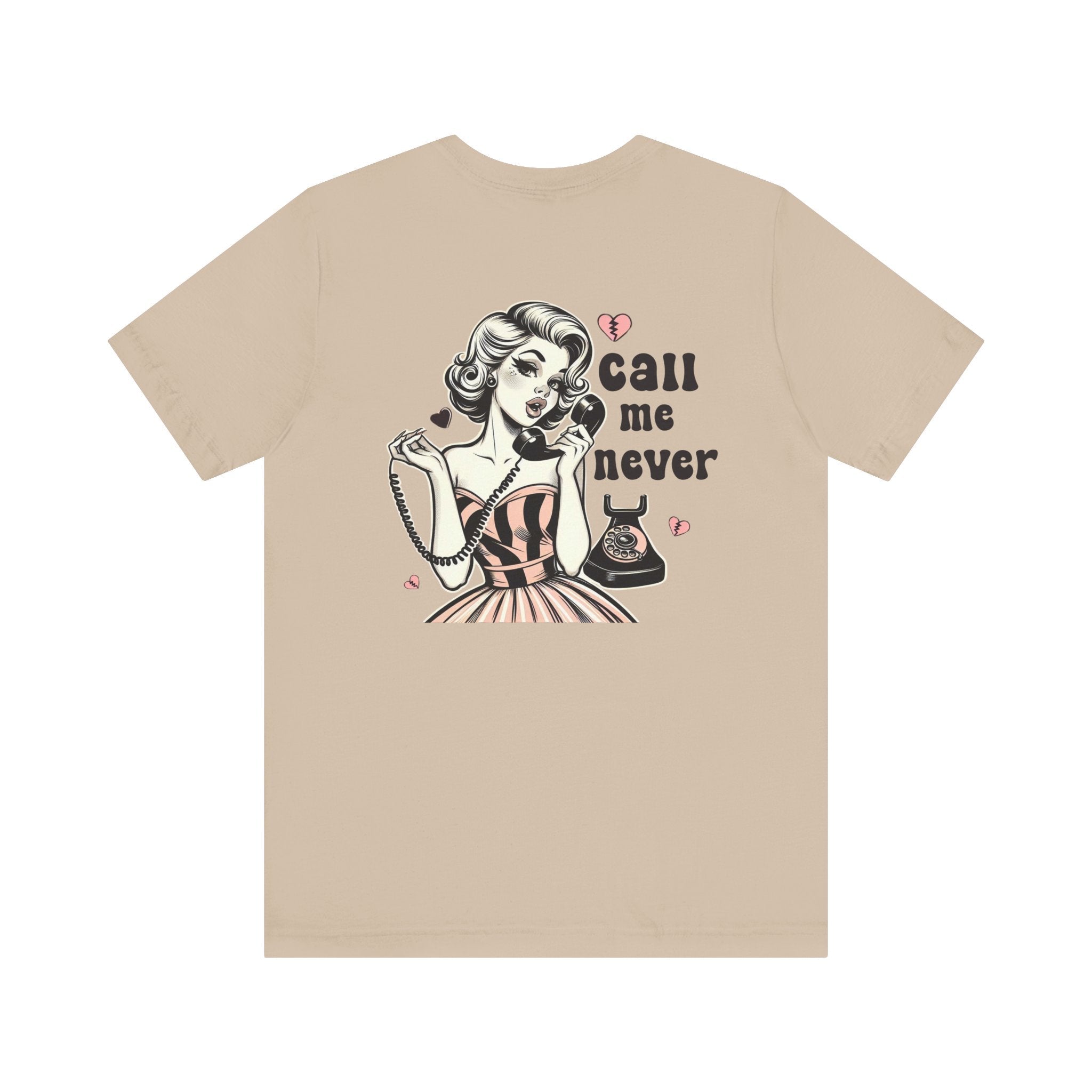 Call Me Never Back Shirt, Retro Valentine's Day Shirt by PopCultureByDesign36