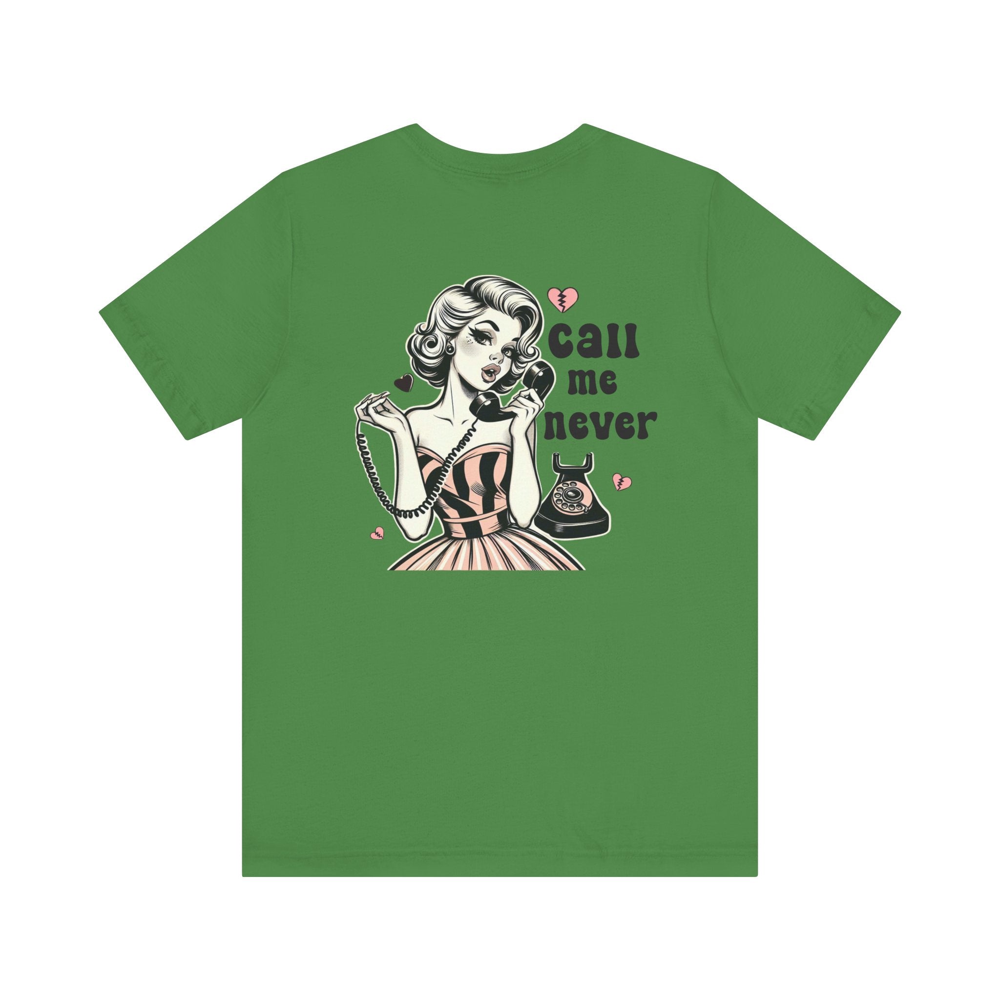 Call Me Never Back Shirt, Retro Valentine's Day Shirt by PopCultureByDesign36