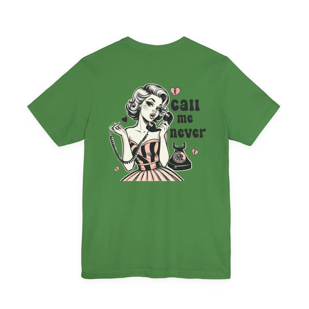 Call Me Never Back Shirt, Retro Valentine's Day Shirt by PopCultureByDesign36