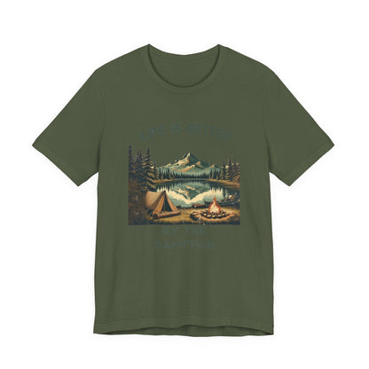 Camping by the lake, Camping shirt, Adventure shirt - Popbydesign
