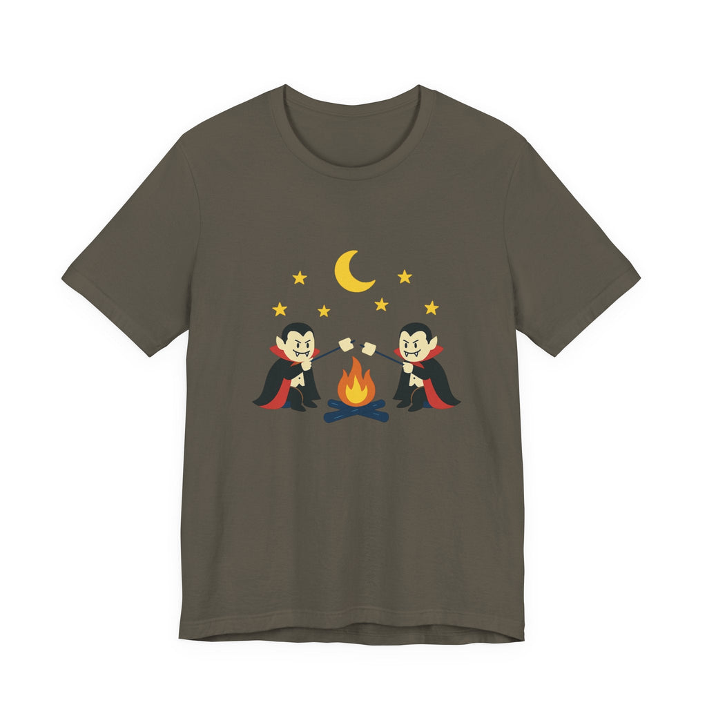 Camping Dracula Tee, Halloween Shirt, Spooky Camping Top by PopCultureByDesign36