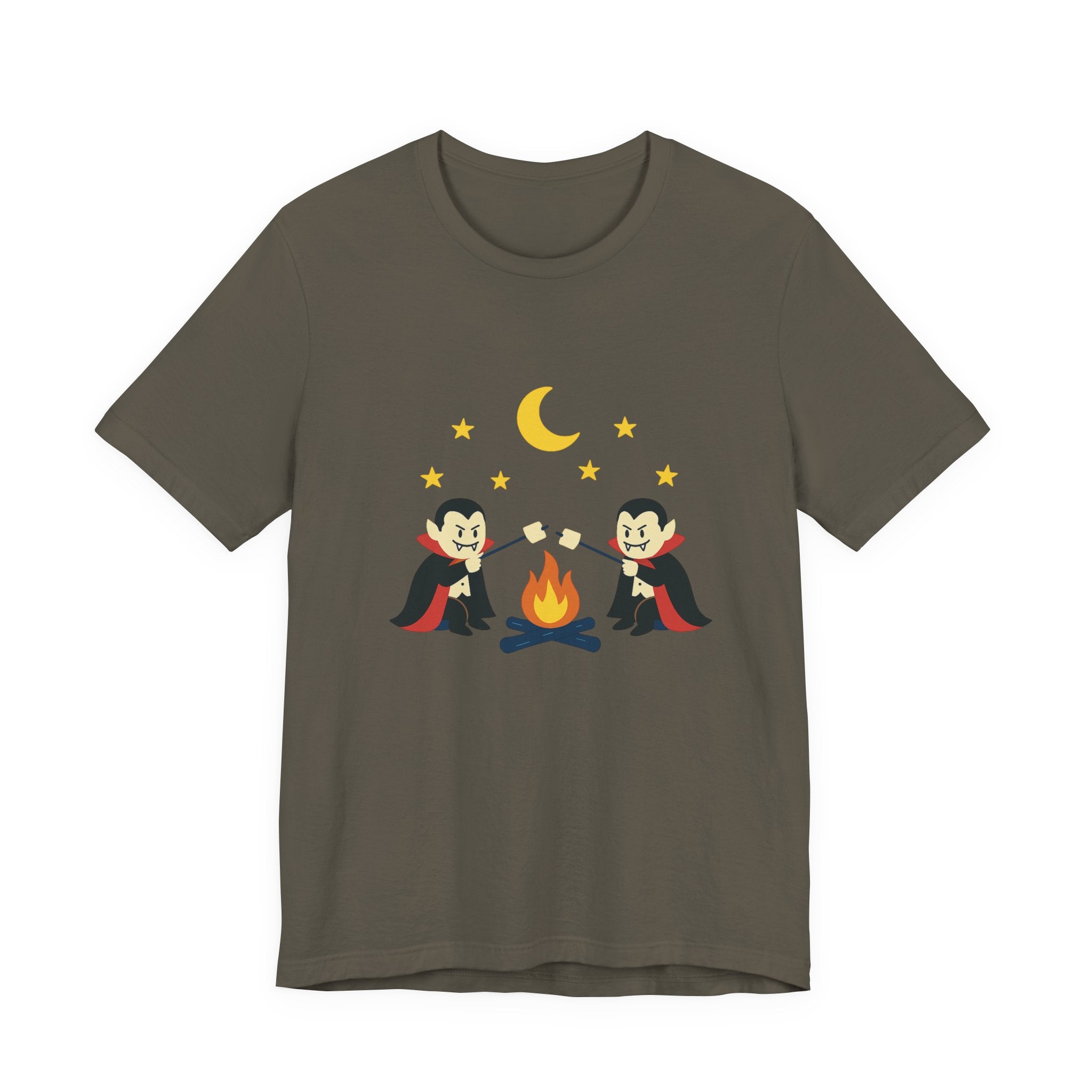Camping Dracula Tee, Halloween Shirt, Spooky Camping Top by PopCultureByDesign36