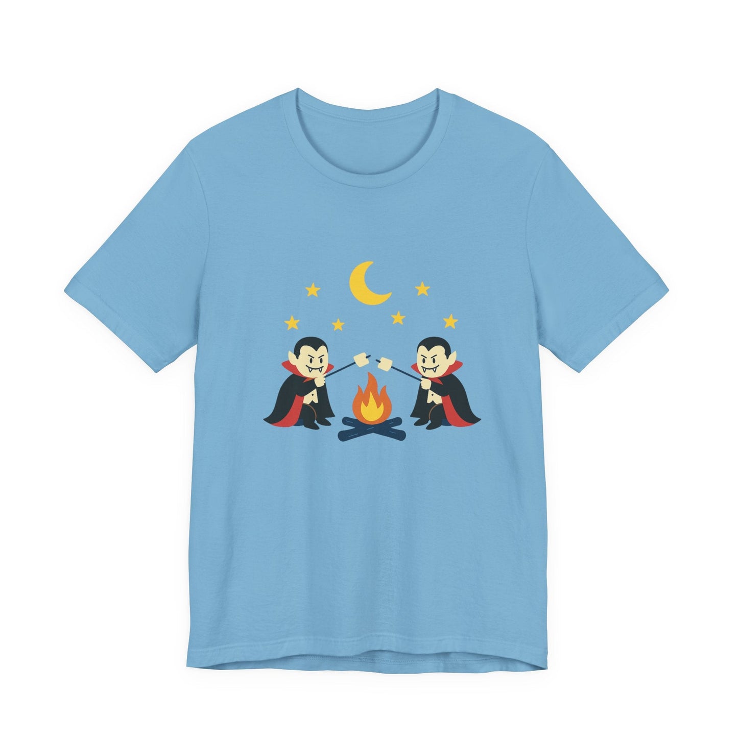 Camping Dracula Tee, Halloween Shirt, Spooky Camping Top - Popbydesign