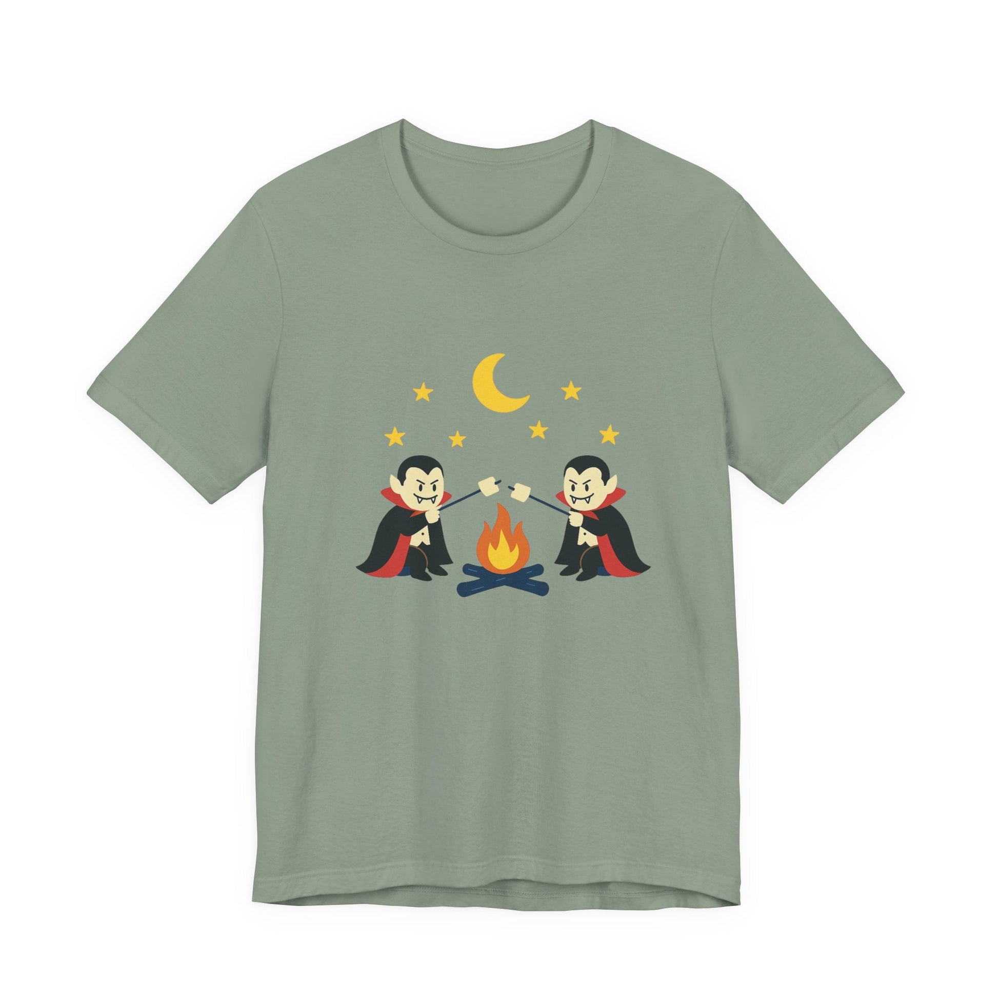 Camping Dracula Tee, Halloween Shirt, Spooky Camping Top - Popbydesign
