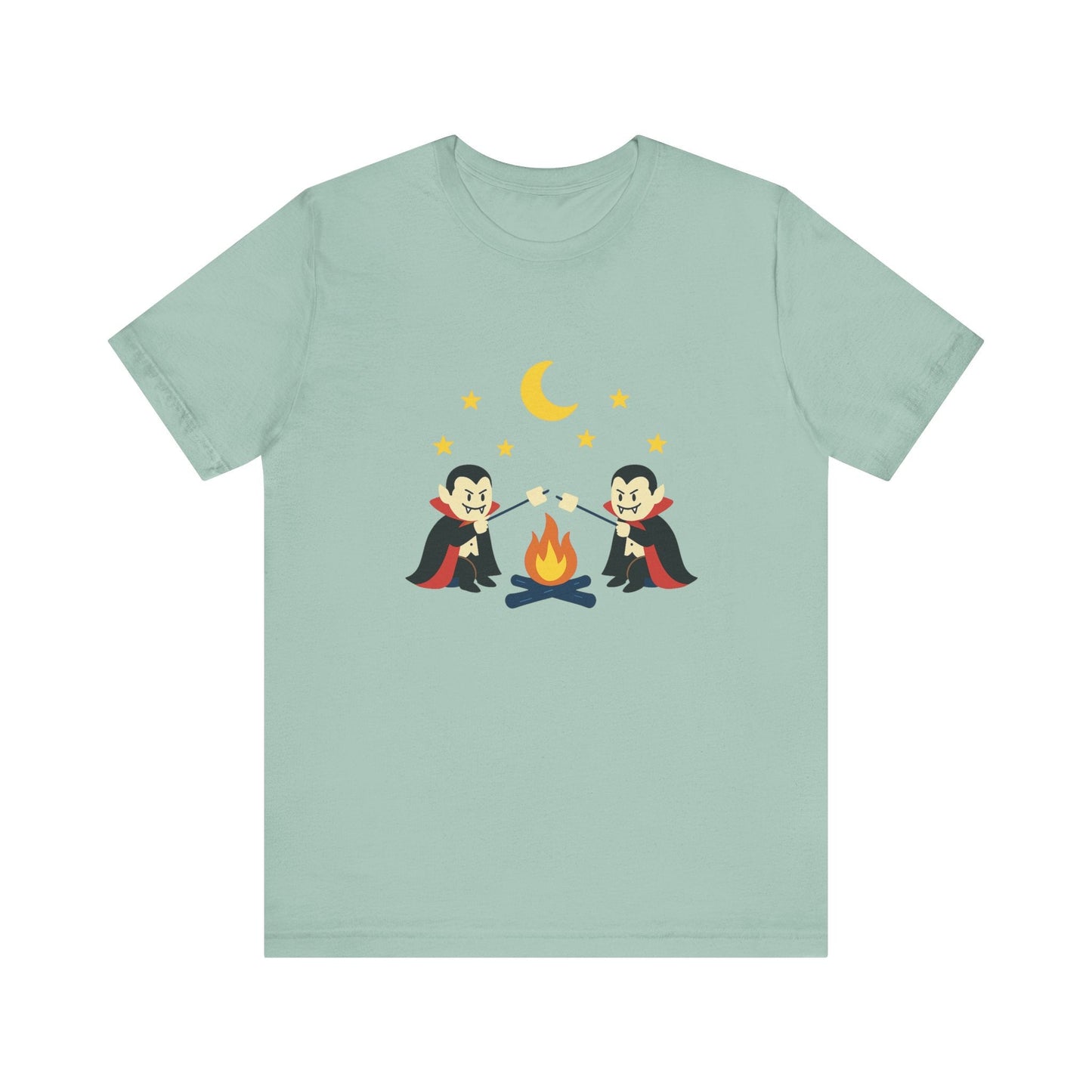 Camping Dracula Tee, Halloween Shirt, Spooky Camping Top - Popbydesign