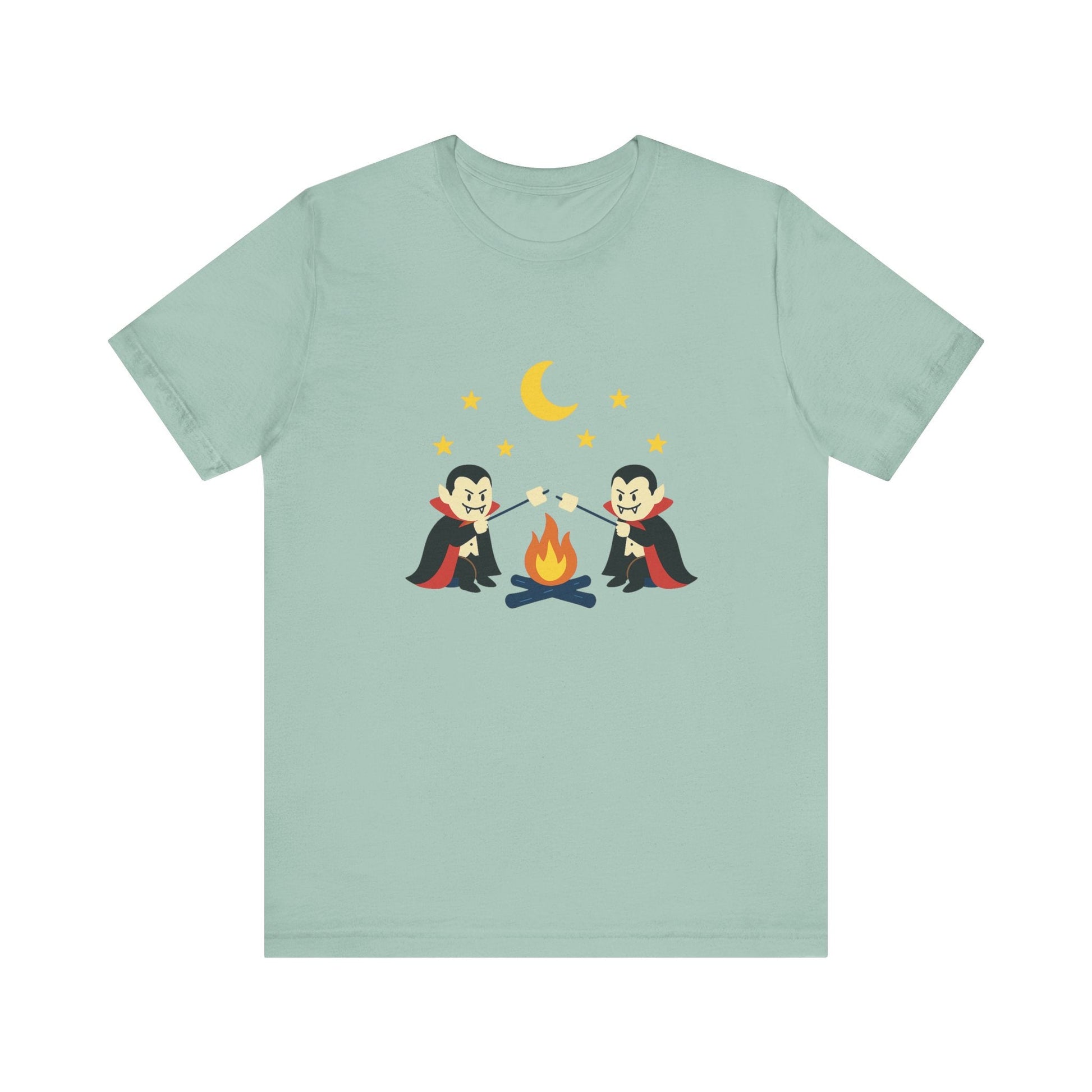 Camping Dracula Tee, Halloween Shirt, Spooky Camping Top - Popbydesign