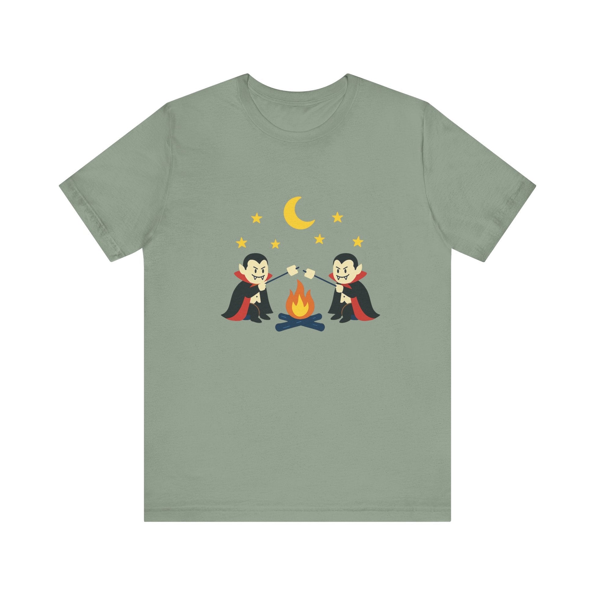 Camping Dracula Tee, Halloween Shirt, Spooky Camping Top - Popbydesign
