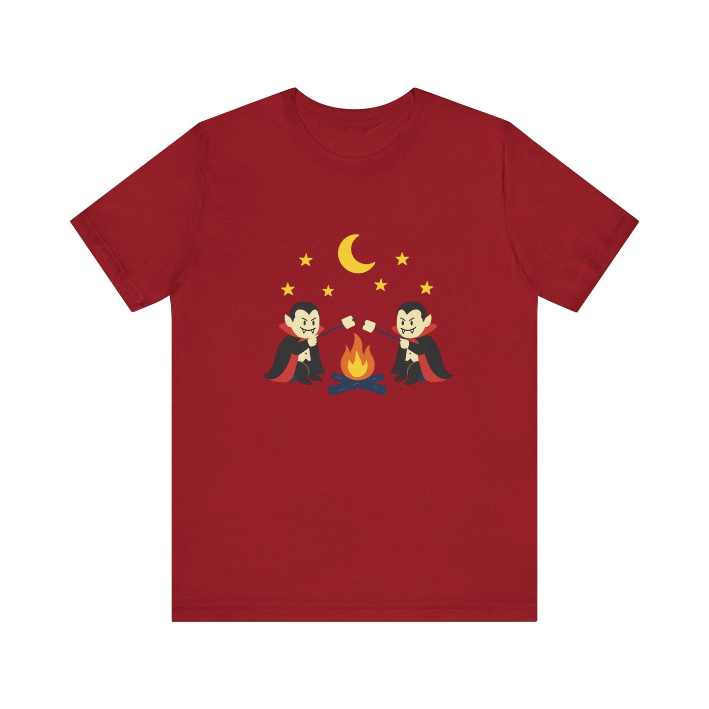 Camping Dracula Tee, Halloween Shirt, Spooky Camping Top - Popbydesign