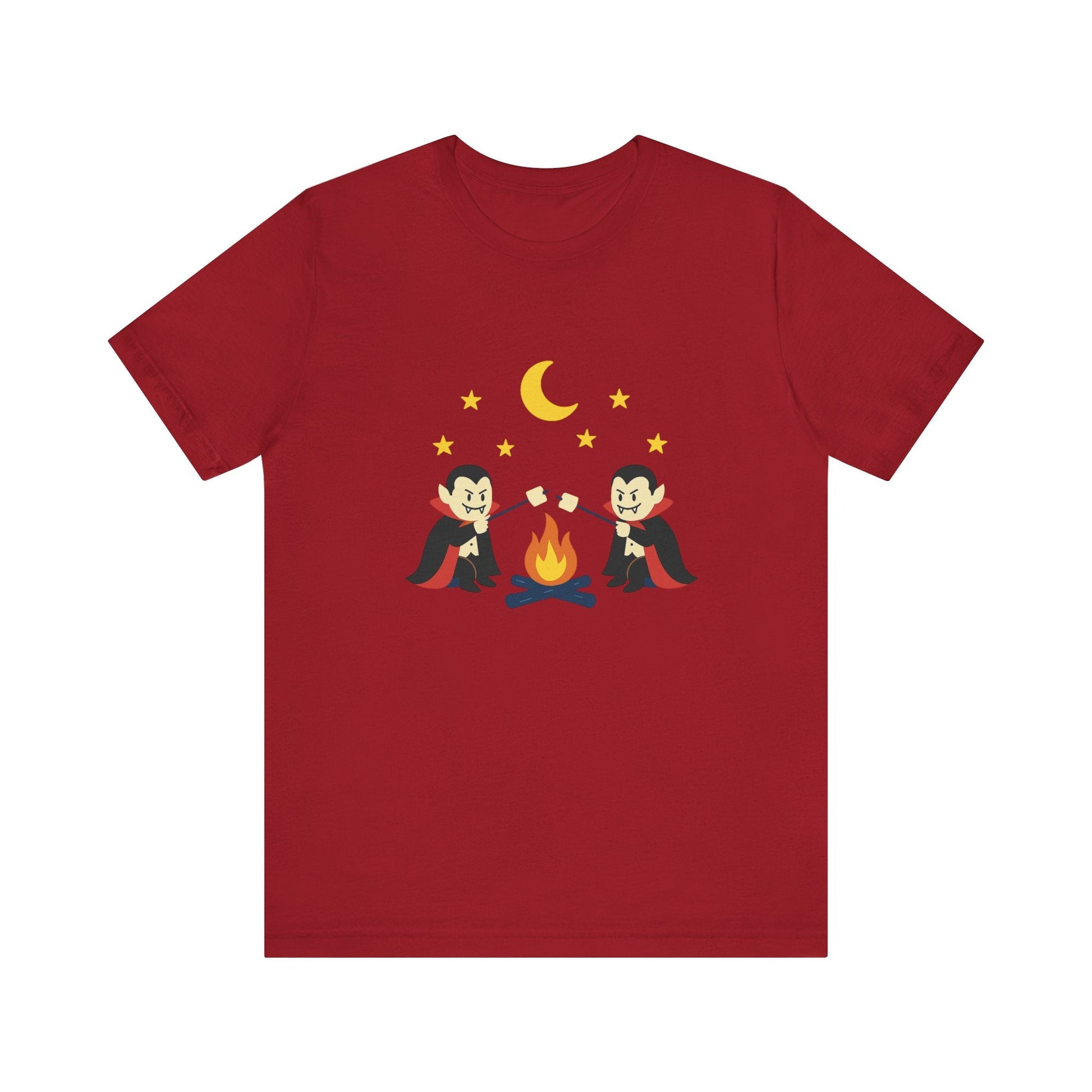 Camping Dracula Tee, Halloween Shirt, Spooky Camping Top - Popbydesign