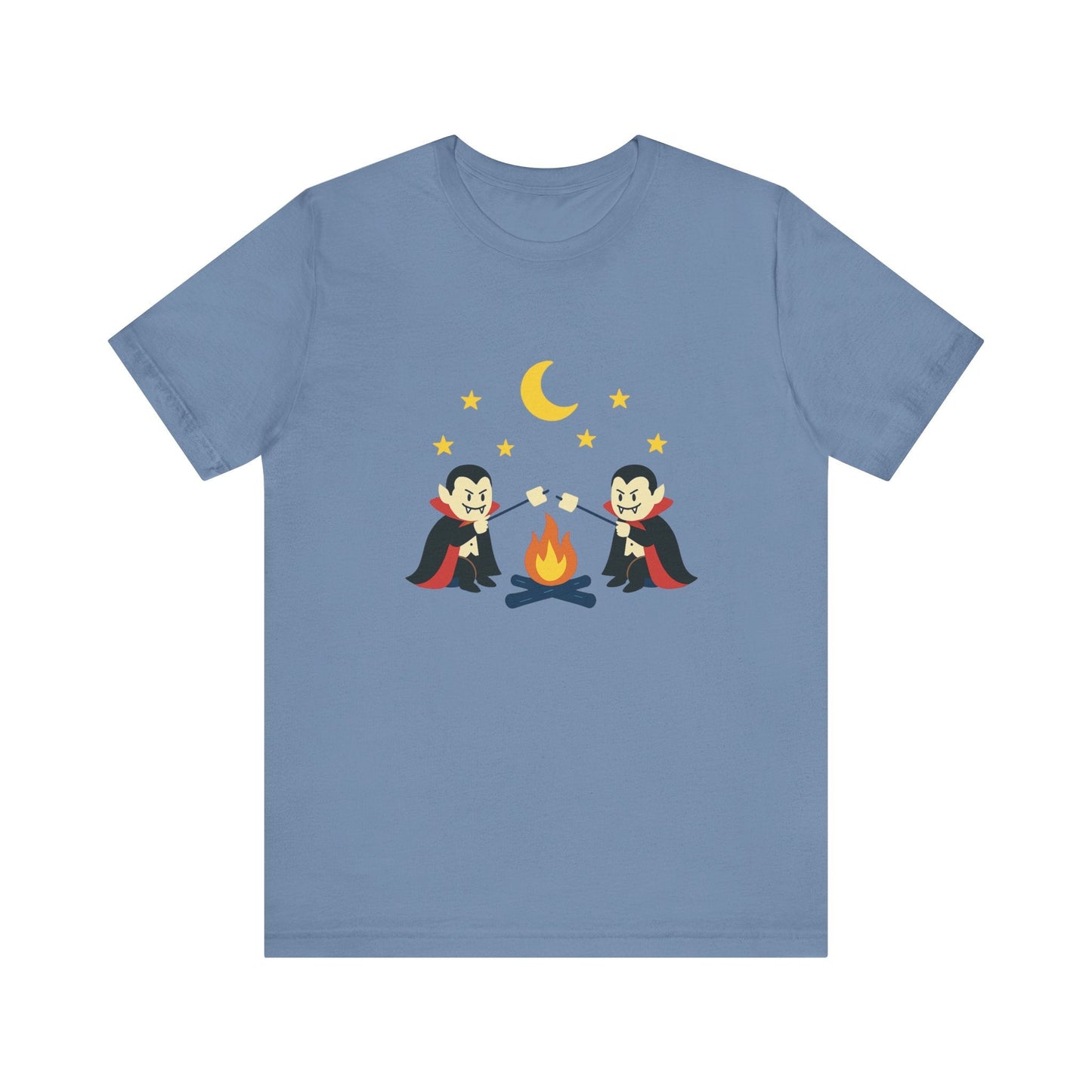 Camping Dracula Tee, Halloween Shirt, Spooky Camping Top - Popbydesign