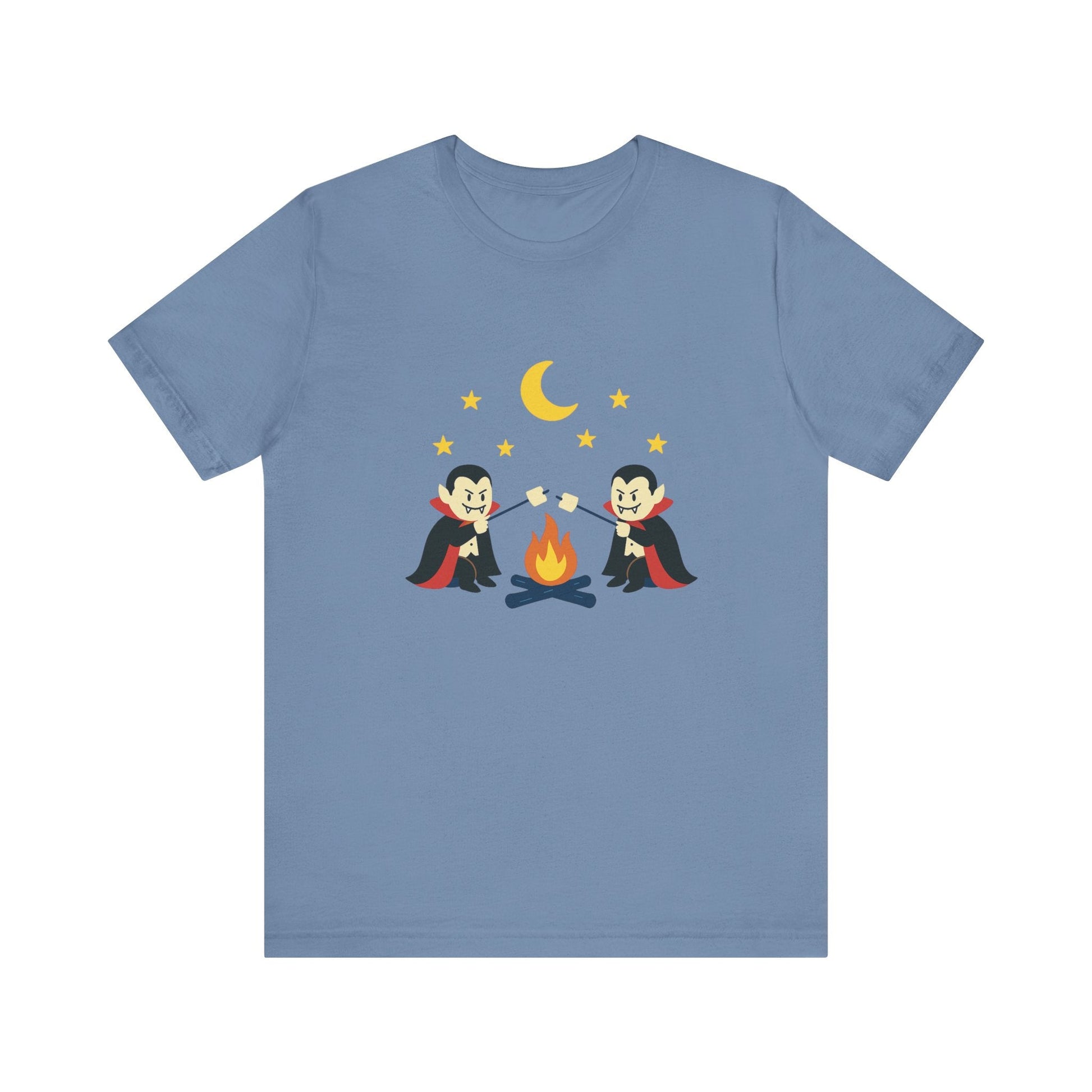 Camping Dracula Tee, Halloween Shirt, Spooky Camping Top - Popbydesign