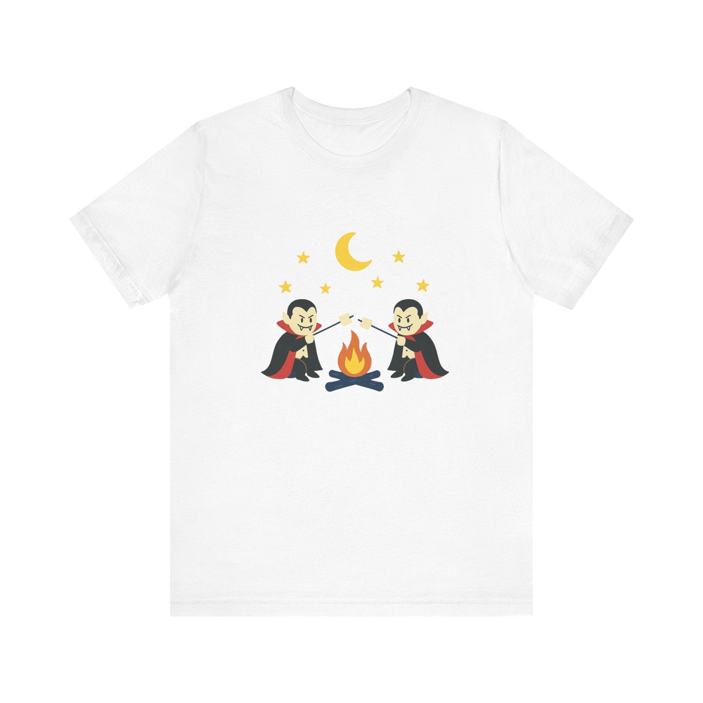 Camping Dracula Tee, Halloween Shirt, Spooky Camping Top - Popbydesign