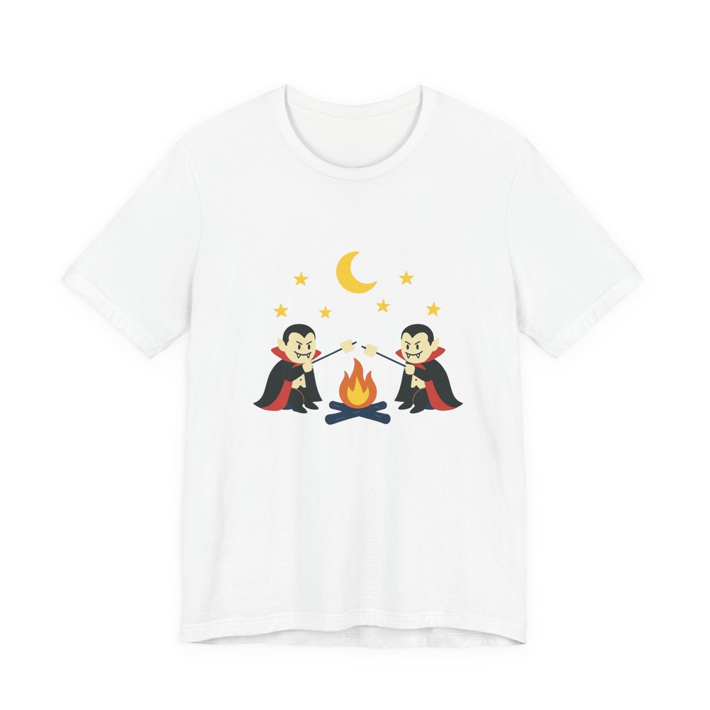 Camping Dracula Tee, Halloween Shirt, Spooky Camping Top - Popbydesign
