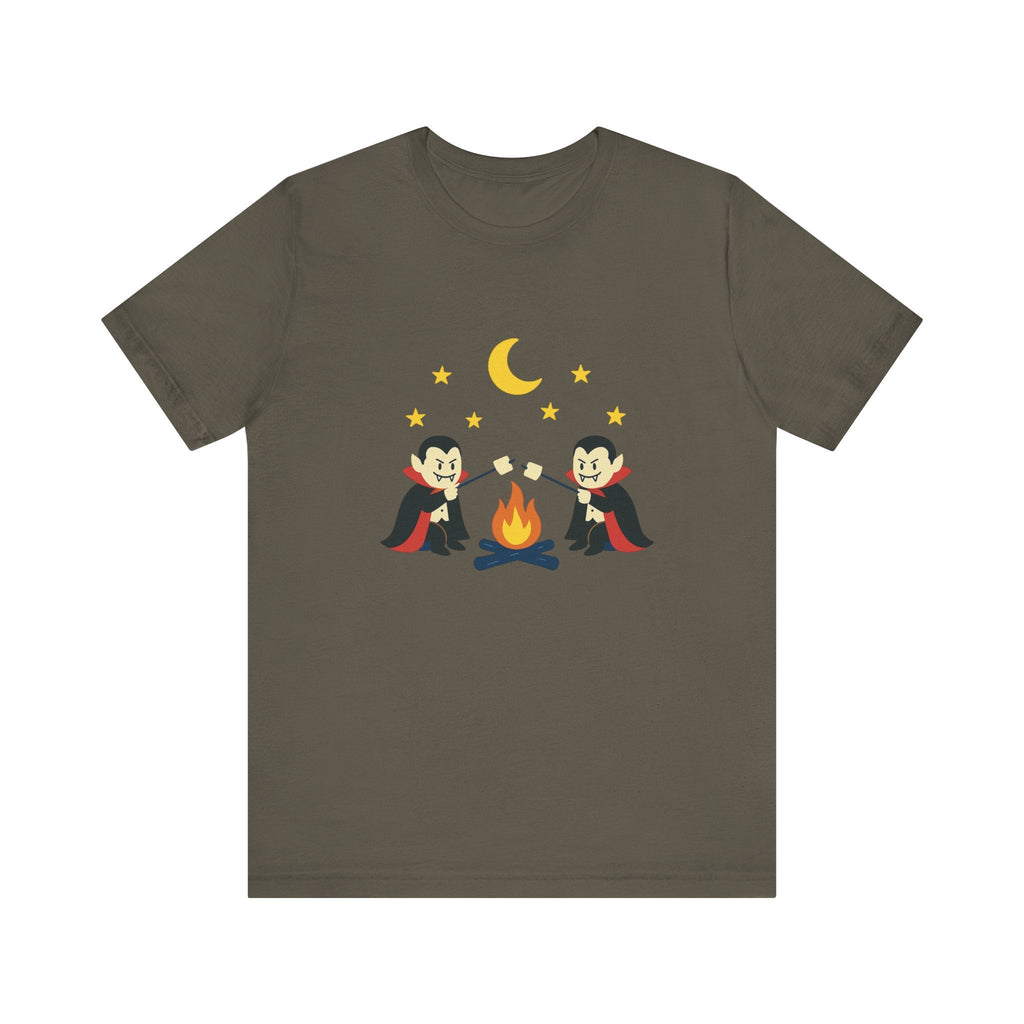 Camping Dracula Tee, Halloween Shirt, Spooky Camping Top by PopCultureByDesign36