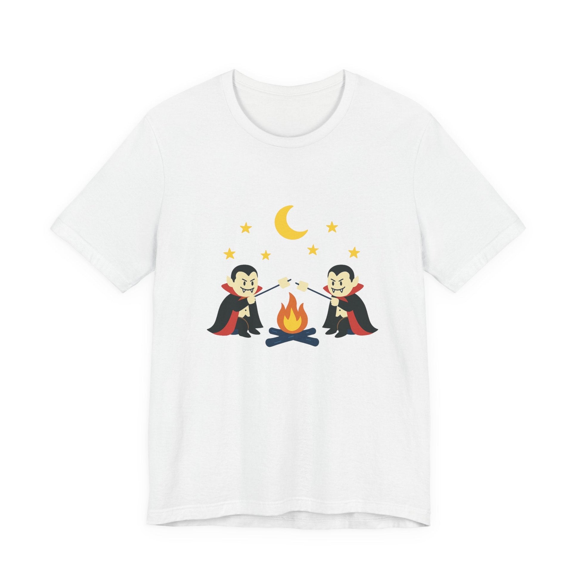 Camping Dracula Tee, Halloween Shirt, Spooky Camping Top - Popbydesign