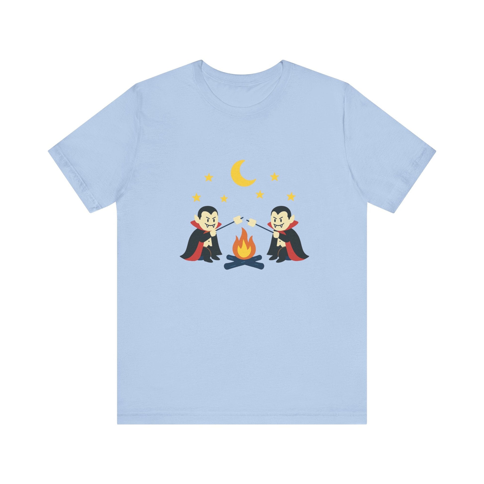 Camping Dracula Tee, Halloween Shirt, Spooky Camping Top - Popbydesign