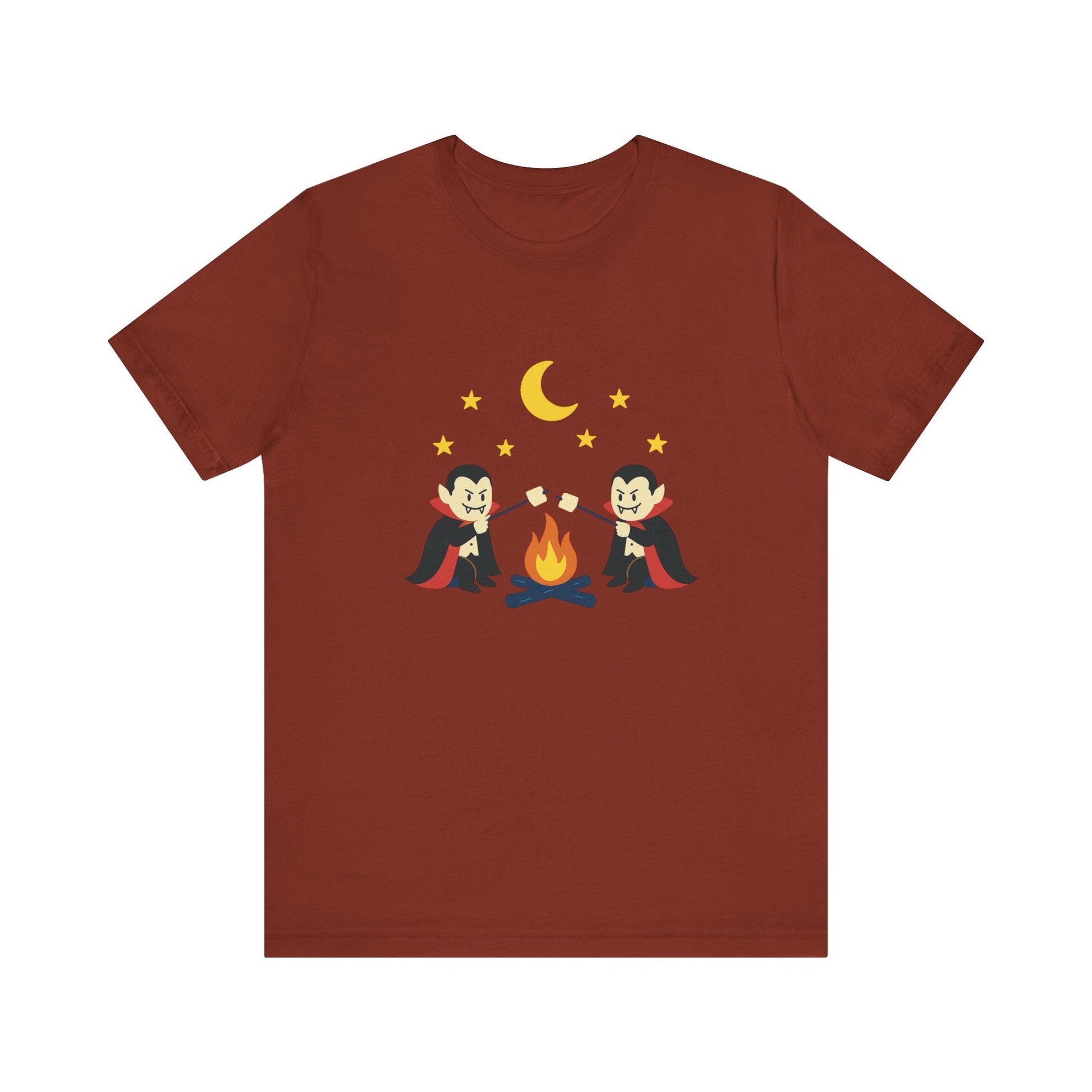 Camping Dracula Tee, Halloween Shirt, Spooky Camping Top - Popbydesign