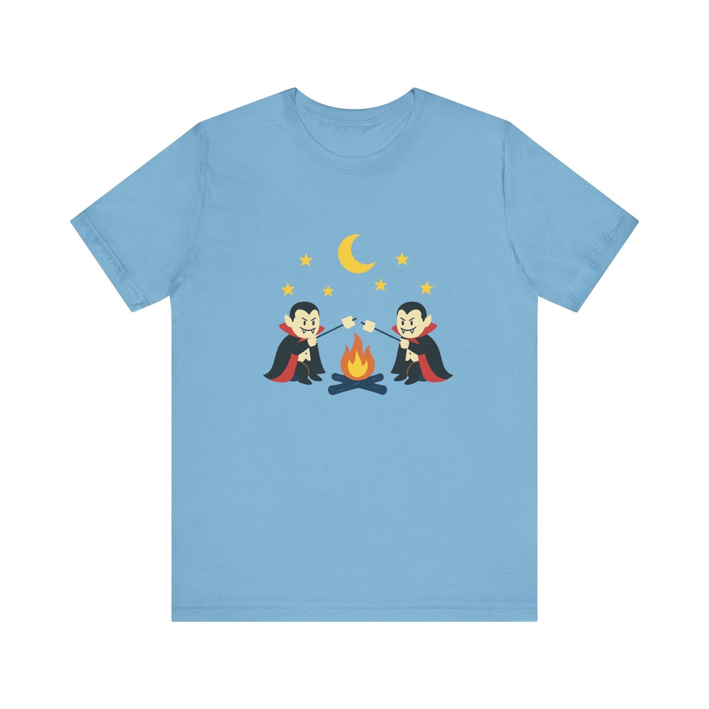 Camping Dracula Tee, Halloween Shirt, Spooky Camping Top - Popbydesign