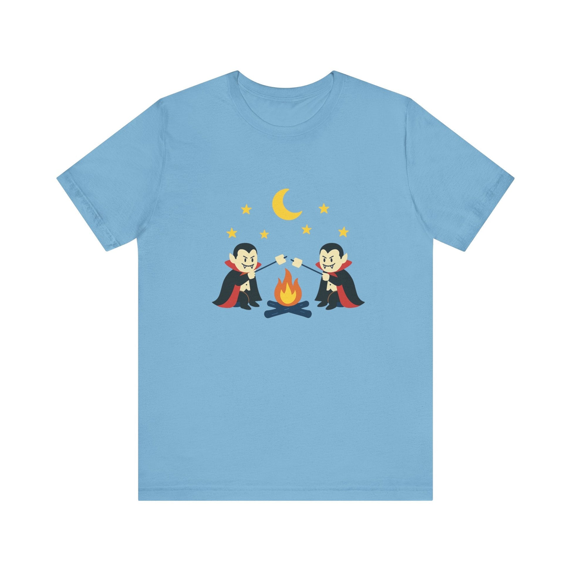 Camping Dracula Tee, Halloween Shirt, Spooky Camping Top - Popbydesign