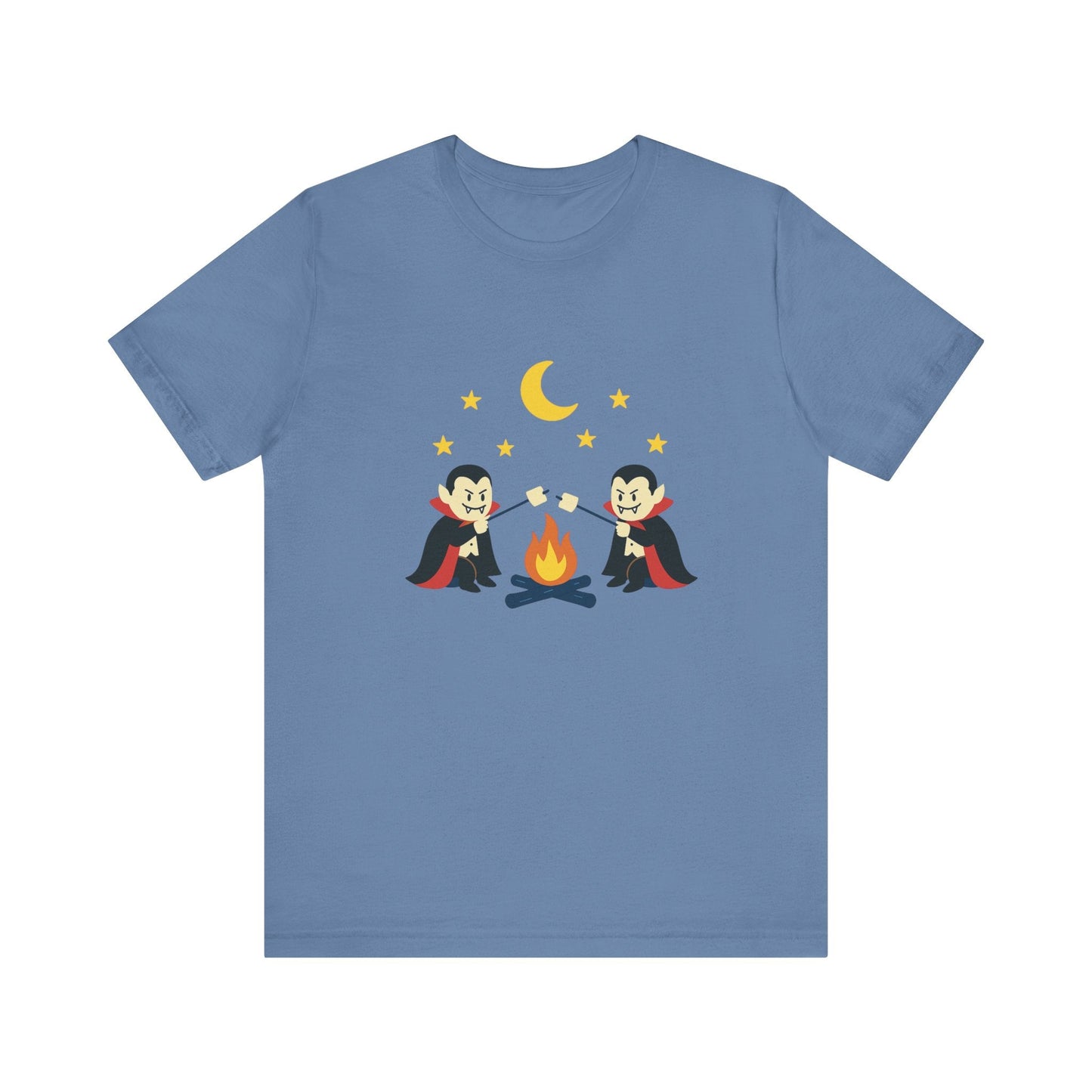 Camping Dracula Tee, Halloween Shirt, Spooky Camping Top - Popbydesign
