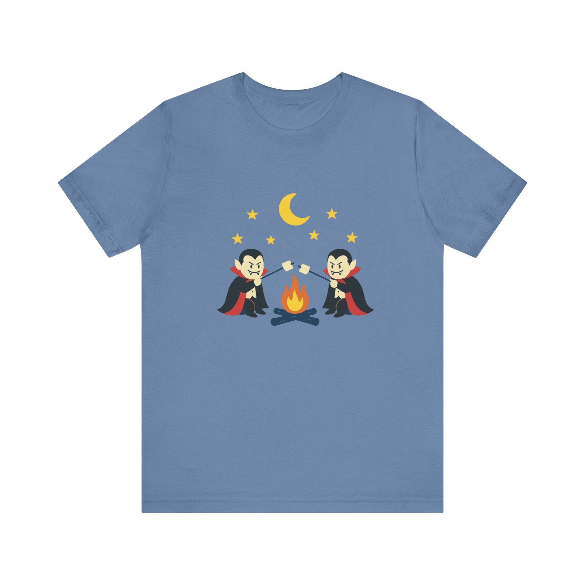 Camping Dracula Tee, Halloween Shirt, Spooky Camping Top - Popbydesign