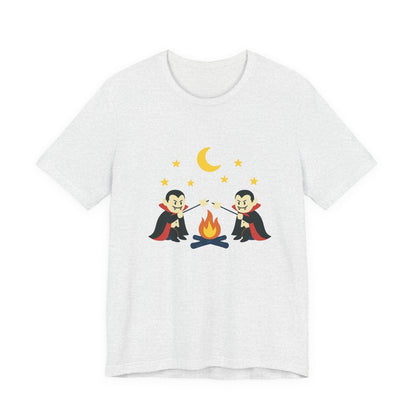 Camping Dracula Tee, Halloween Shirt, Spooky Camping Top - Popbydesign