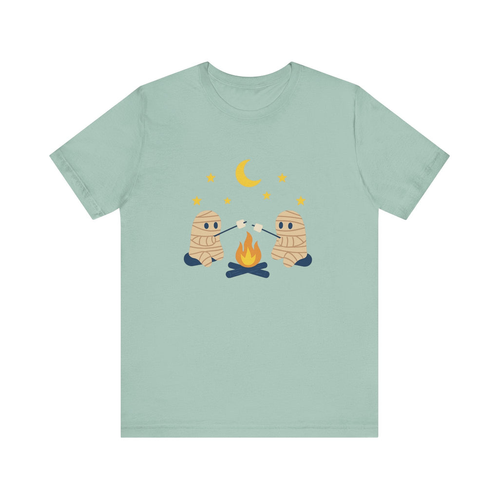Camping Mummy Tee, Halloween Shirt, Spooky Camping Top by PopCultureByDesign36