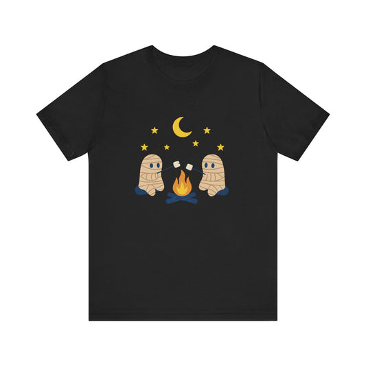 Camping Mummy Tee, Halloween Shirt, Spooky Camping Top - Popbydesign