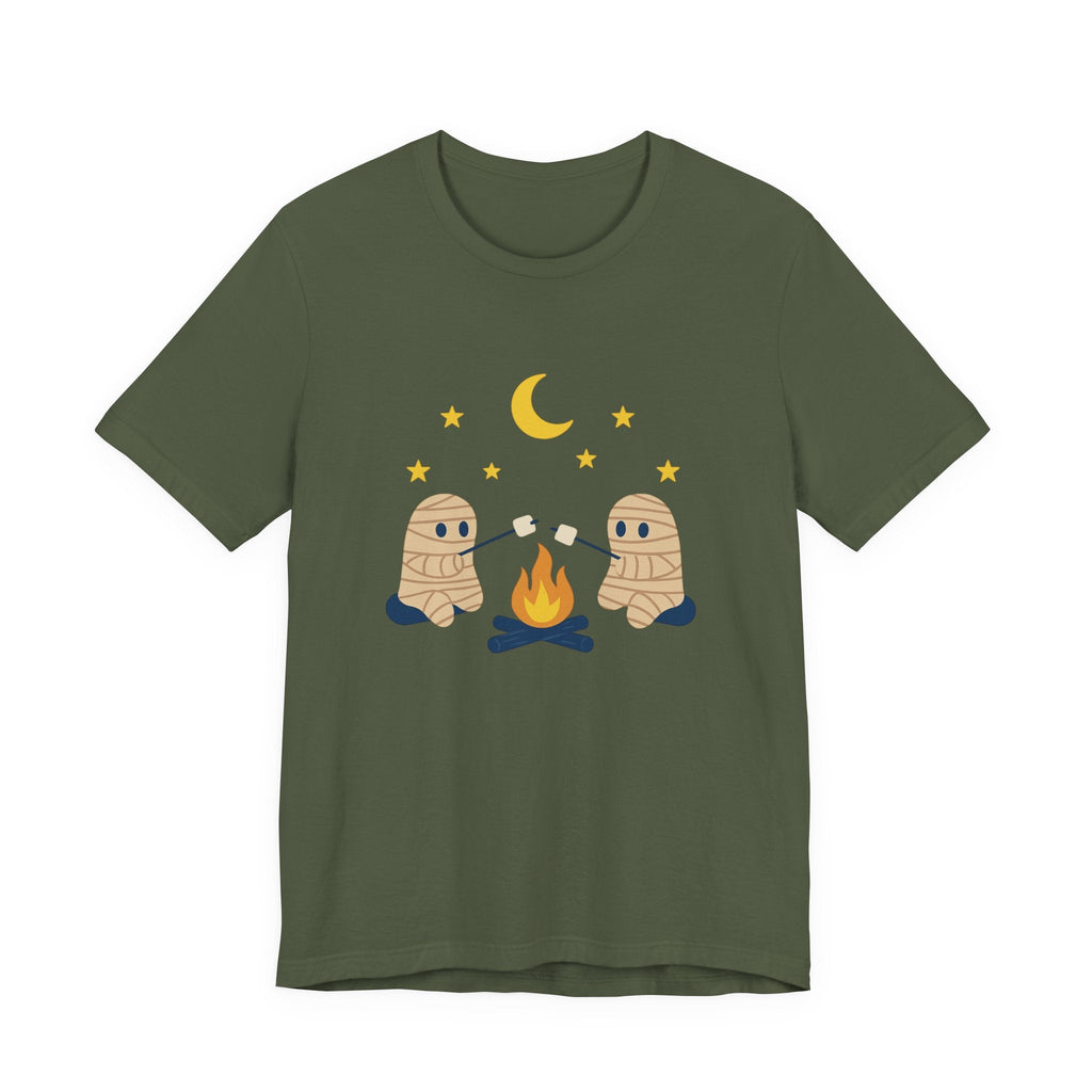 Camping Mummy Tee, Halloween Shirt, Spooky Camping Top by PopCultureByDesign36