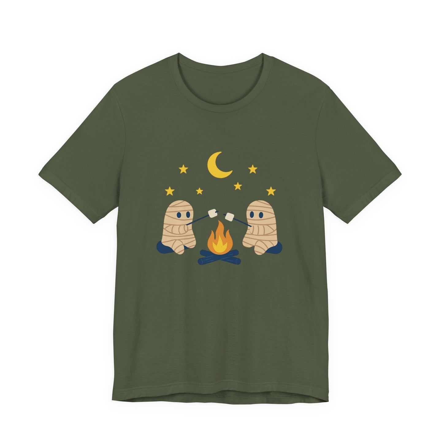 Camping Mummy Tee, Halloween Shirt, Spooky Camping Top - Popbydesign